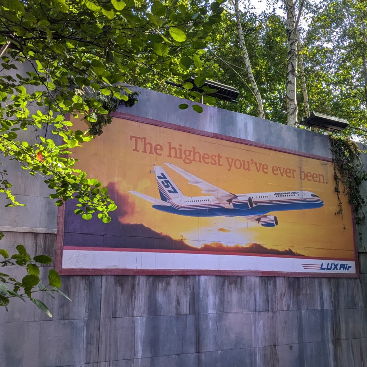 Career goal achieved: creating a 6m wide billboard saying 'The highest you've ever been' on it for thousands of Lost Villagers to dance under.

I worked with Cloud Nine Decor and Lost Village to develop concepts and imagery from 1970s/80s advertising
