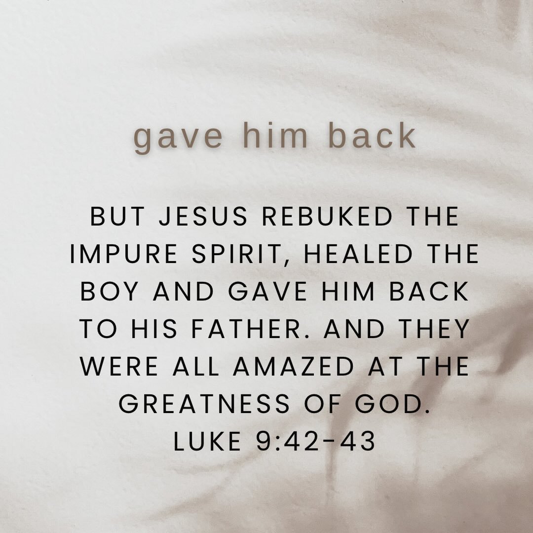 Now we join Jesus in his procession toward Jerusalem. In Luke 9 Jesus declared that he must die, Peter declared Jesus is the messiah, Jesus is transfigured so that his physical form matched the weight of his glory, and the coming down from that mount
