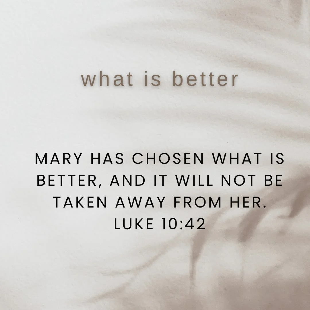 On his way to Jerusalem, and this was a long journey with a lot of side quests, Jesus accepted the hospitality of two sisters, Mary and Martha. While he was teaching, Mary sat learning from him. Martha was going all the heavy lifting to provide hospi