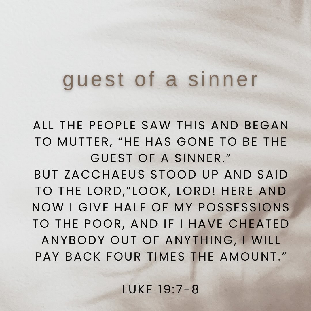 Luke 19 tells us that on his way to Jerusalem, Jesus stops off in Jericho and meets a man who&rsquo;s up a tree. The man, Zacchaeus, was both a tax collector and of small stature. When the crowd begins to form around Jesus, Zacchaeus, uses his wits a