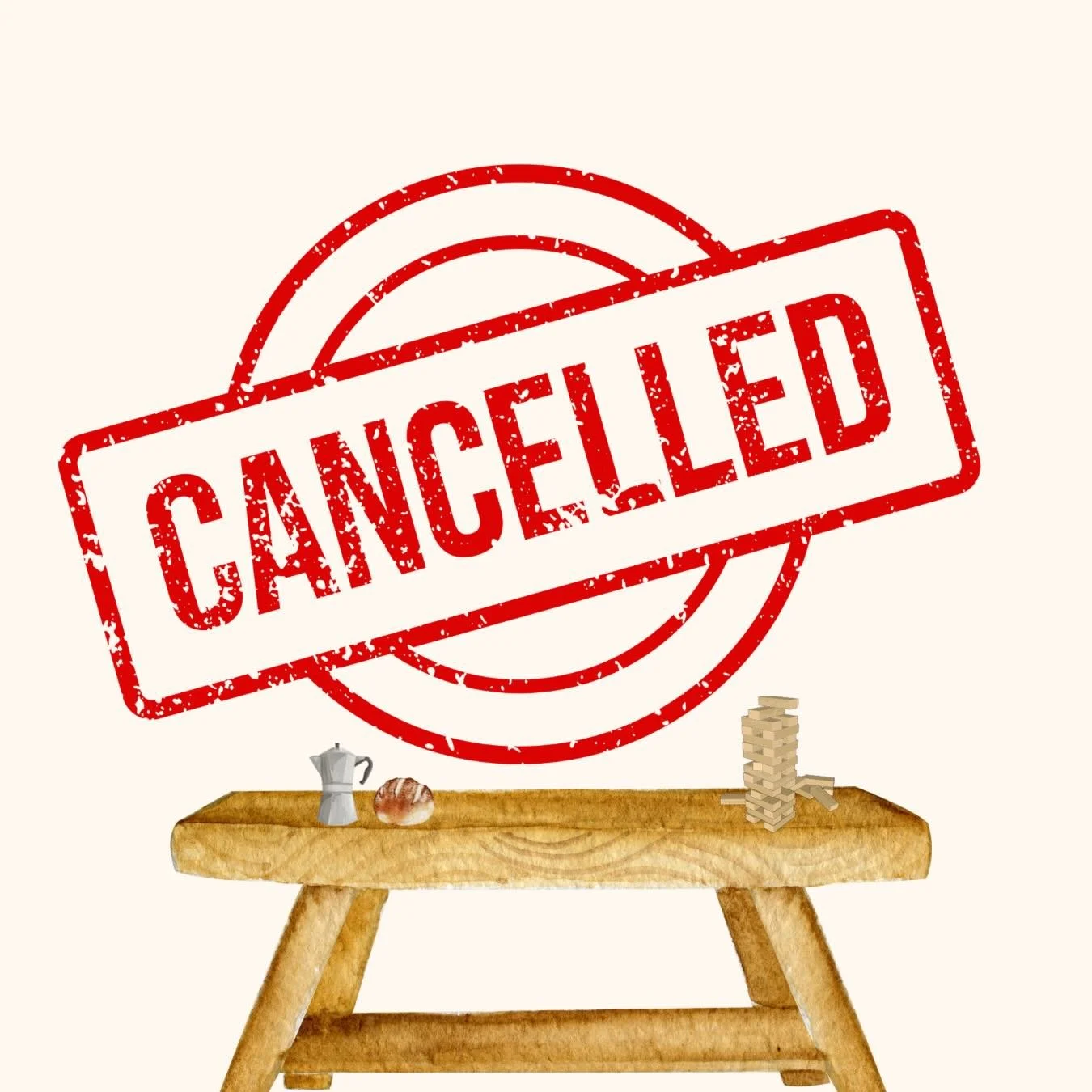 No church gathering or community dinner and games tonight.