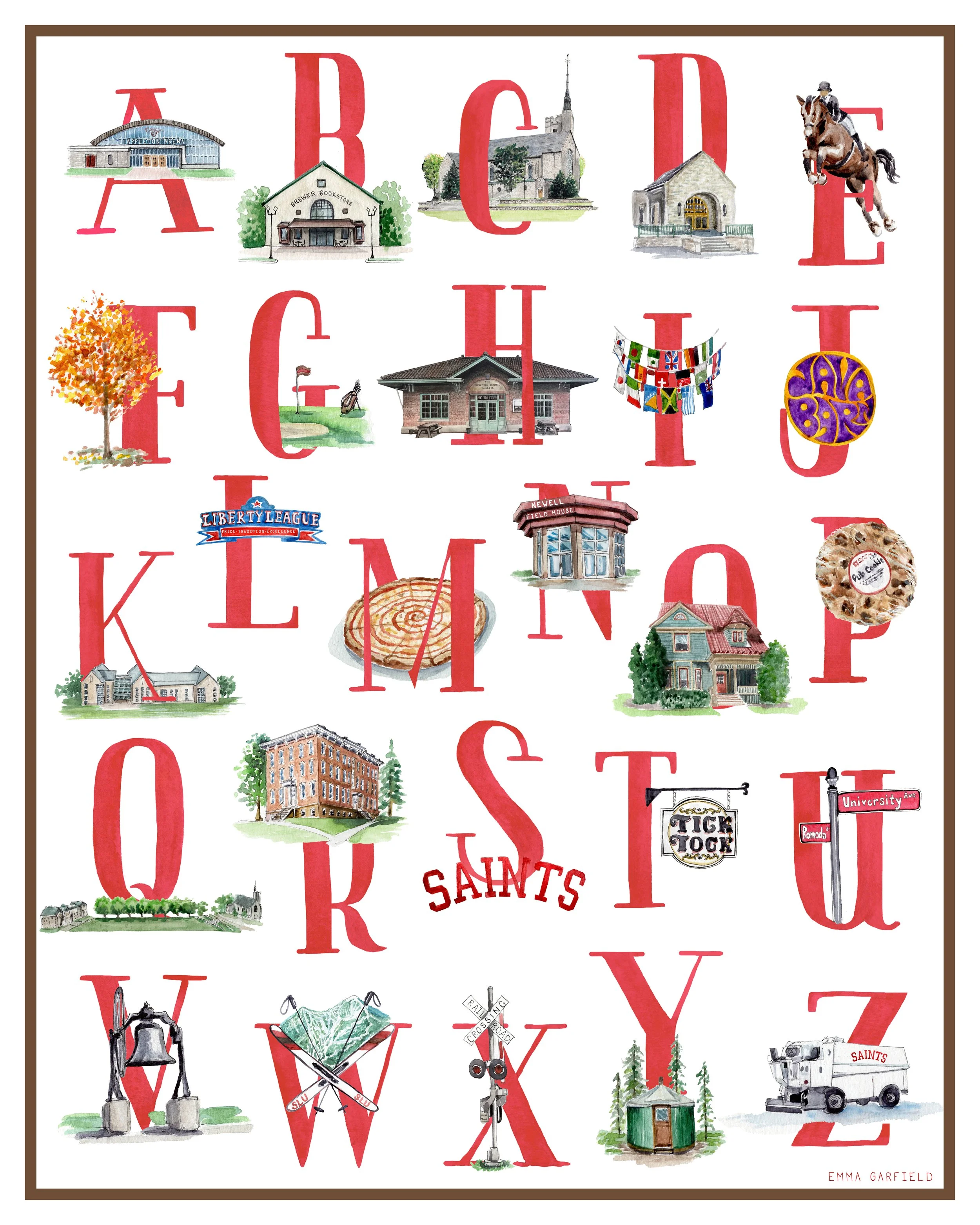 St. Lawrence University ABC Print