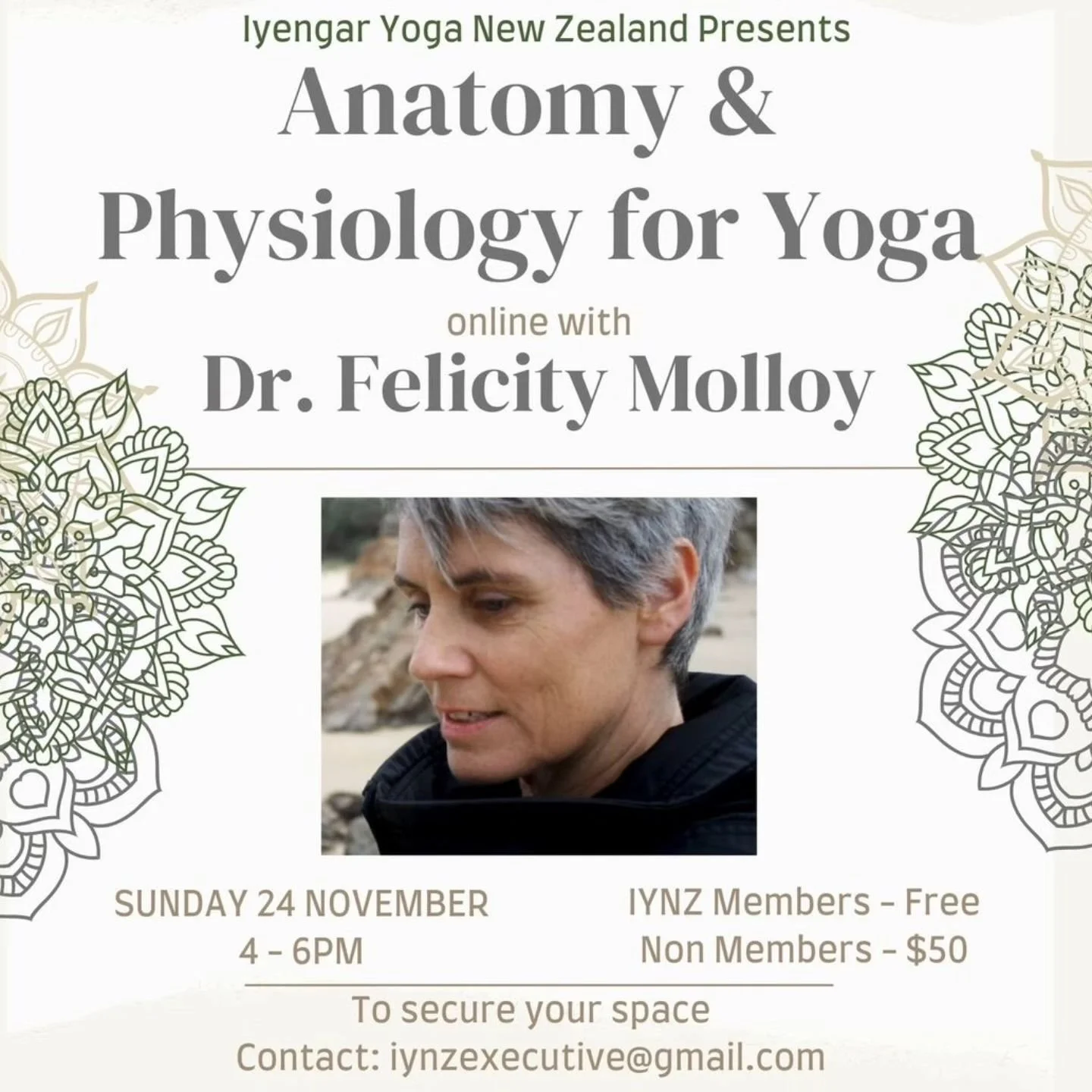 An amazing opportunity for all students of yoga, and Free for Iyengar Yoga Association subscribers. 

Really looking forward to this event.
Nga mihi nui IYNZ

#iynz_yoga_nz
#IyengarYogaAotearoa