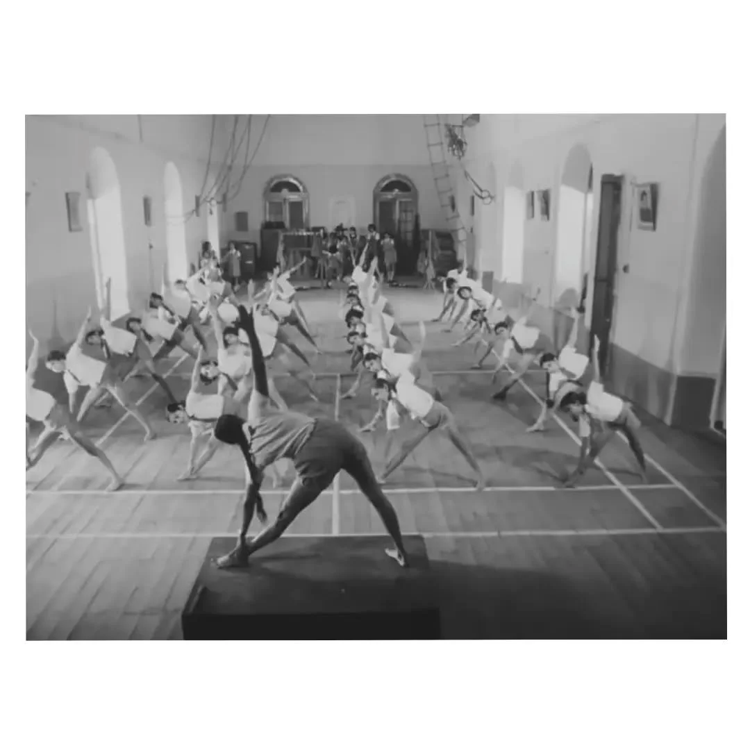 Geeta Iyengar, the eldest daughter of B.K.S. Iyengar, formally started teaching in 1961. During her youth, she prepared her sisters and fellow schoolgirls for inter-school yoga competitions before her father&rsquo;s seminal book Light on Yoga was pub