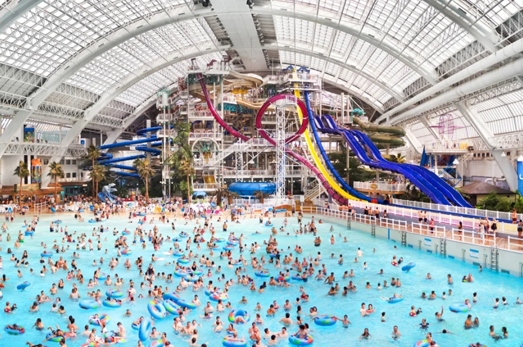 West Edmonton Mall features the world's first DreamWorks-designed theme parks. West Edmonton Mall is owned, developed and operated by Canada's Triple Five Worldwide and 104 football fields in size.