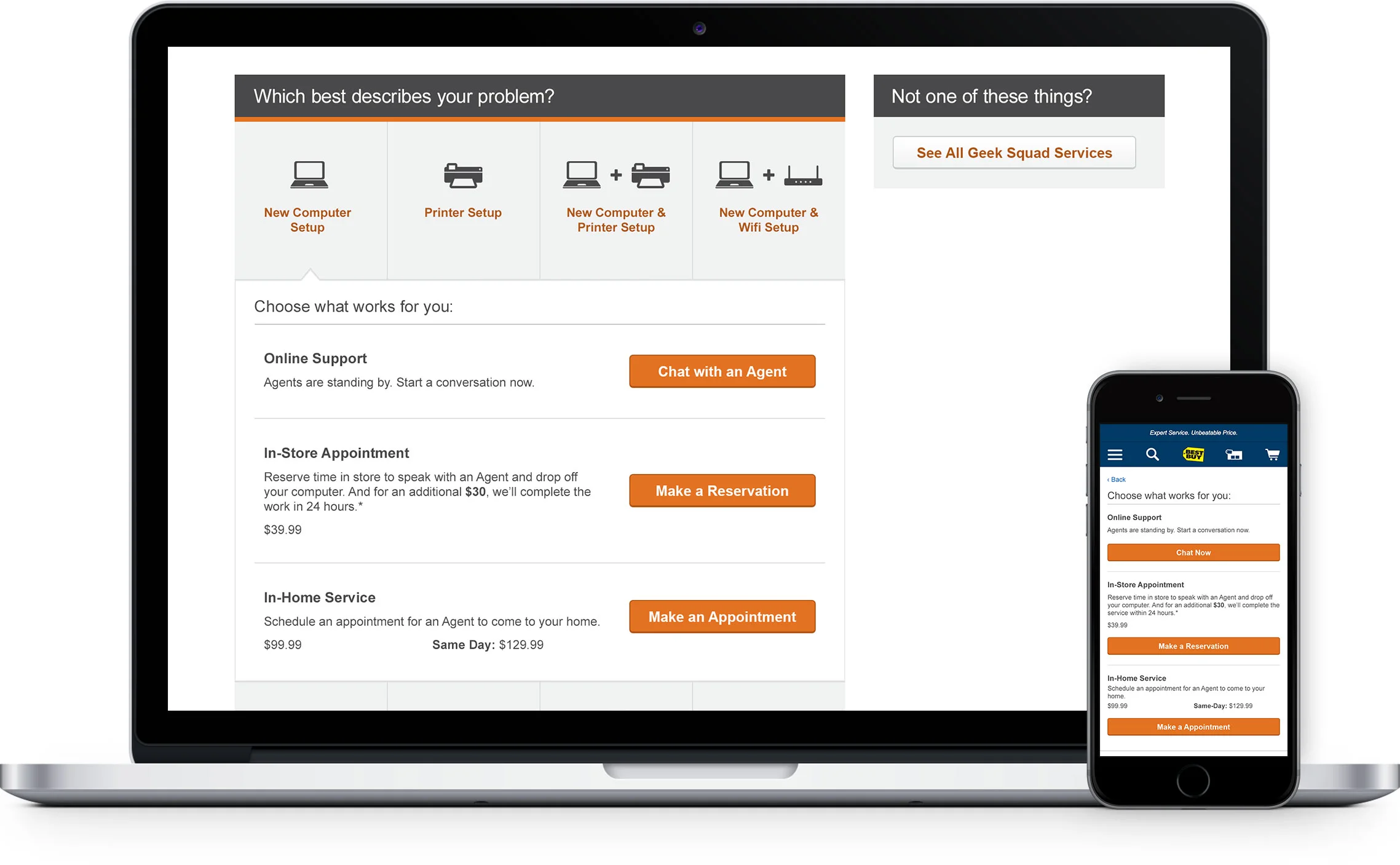 UI design of sketches shown above