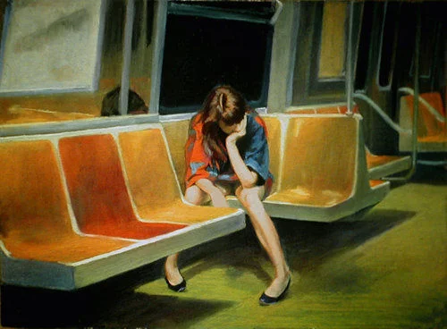 Edward Hopper, Gayle on the F Train 