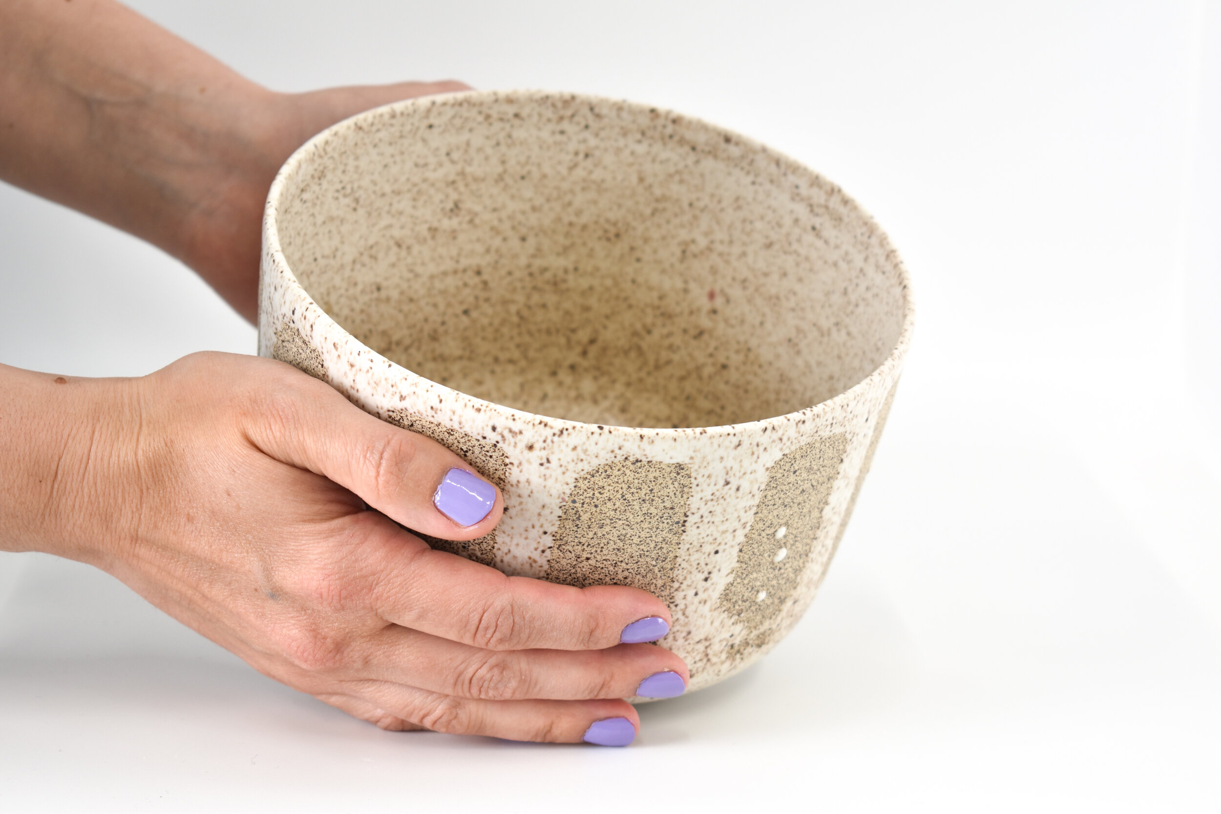 White Speckle Bowl Hand.jpg