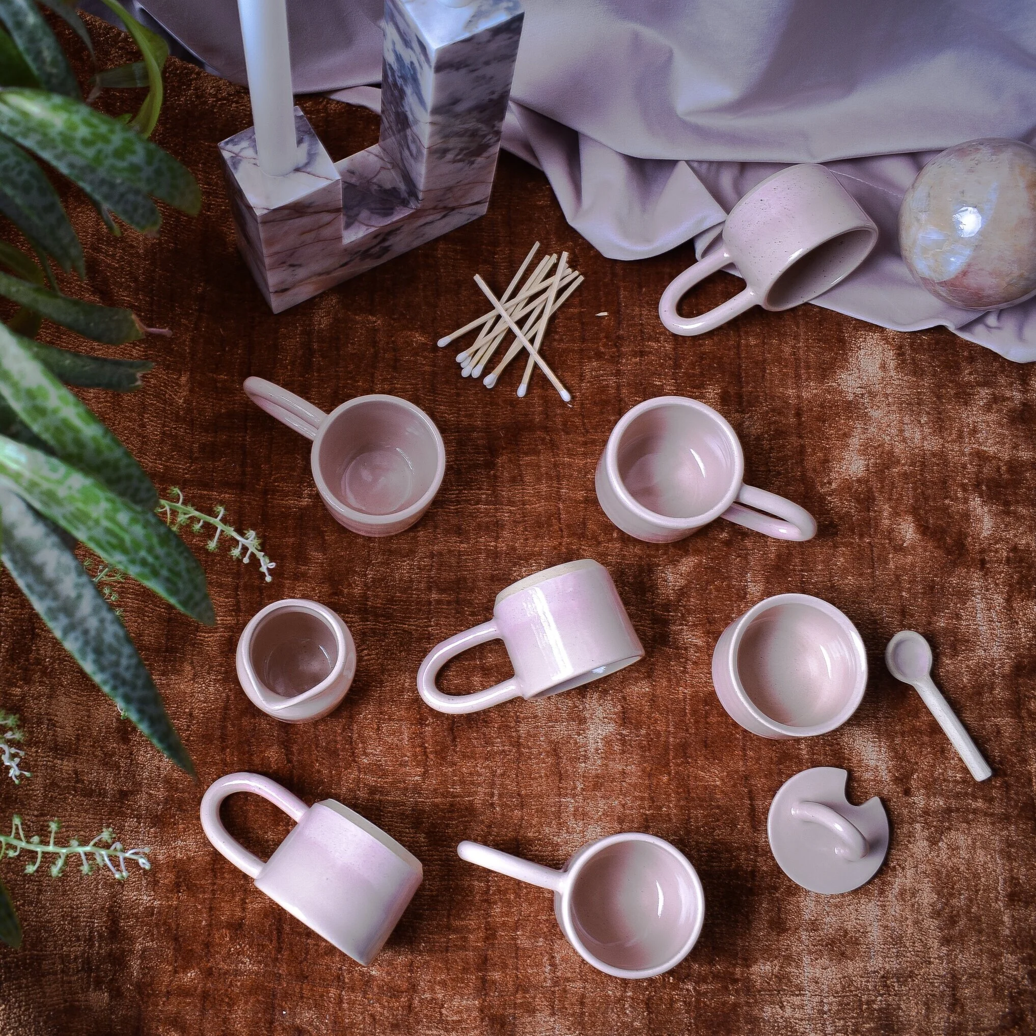 Pink Jelly Espresso Set