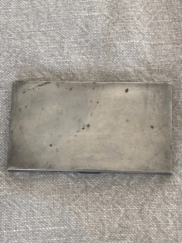 vintage cigarette case metal Antique French in 800 Silver, 1840 for sale at Pamono Vintage Cigarette Case, Silver Metal,