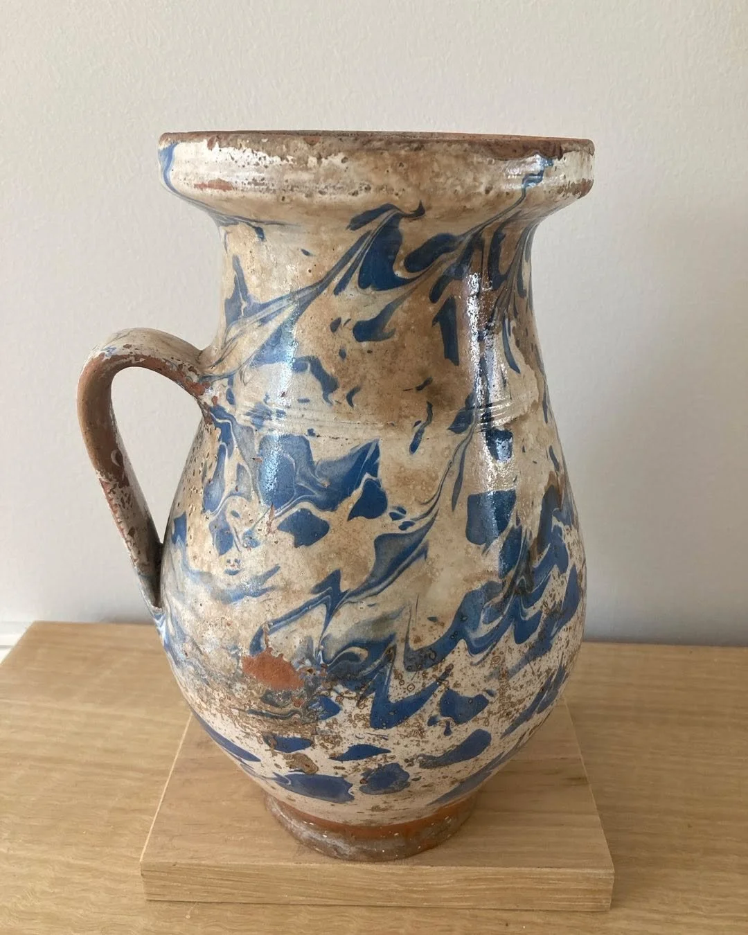 #faience #vintage #french #jug #marbleized #ceramics #style #design #decoration #interiors #beauty #rare #vessel #19thcentury DM for price  SOLD