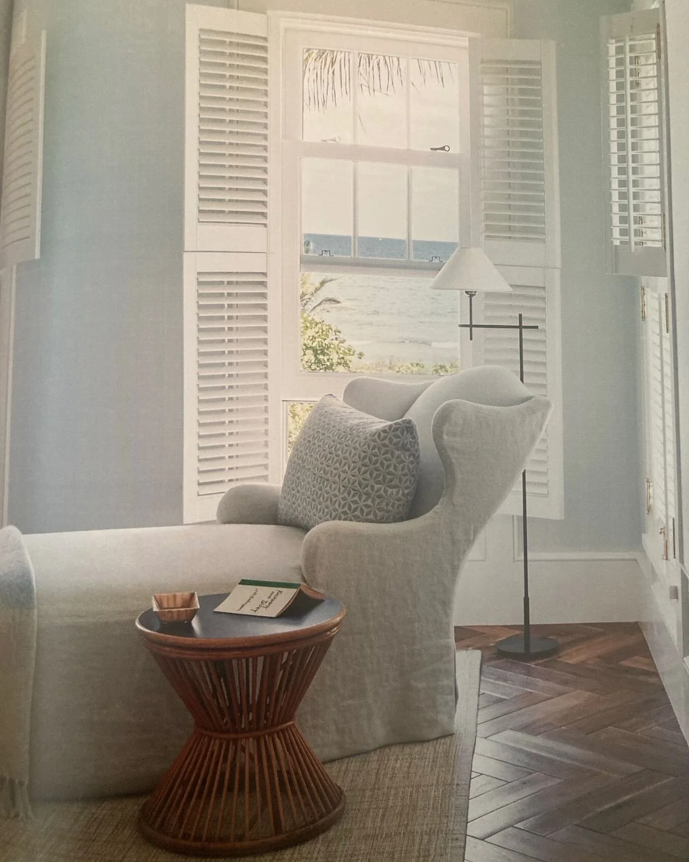 #made to order #bespoke #domestic science upholstery#north shore winged chaise #chaise #winged  Thankyou @tomscheerer Still Decorating