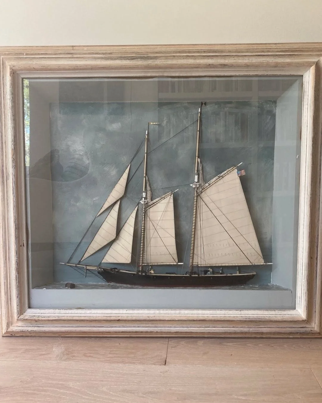 #vintage #diorama #boat #folk art #interiors #decoration #design #nautical #sailing  DM for pricing