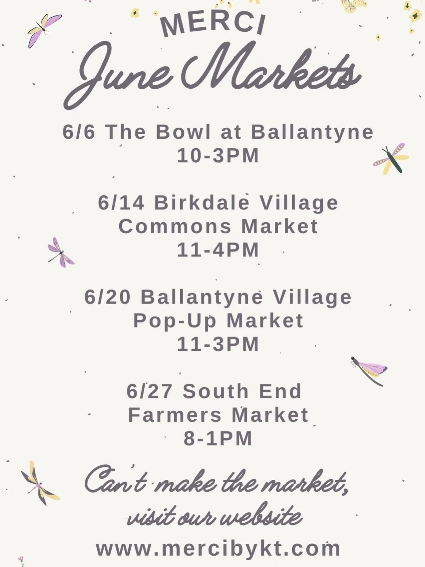 ☀️🌸 Summer market season is in full swing, and I&rsquo;m bringing all the sunshine vibes, fresh handmade jewelry, and new seasonal styles with me! Grab your friends, stroll the market, and come say hi&mdash;I&rsquo;d love to see you there! 💜

🛍️ J