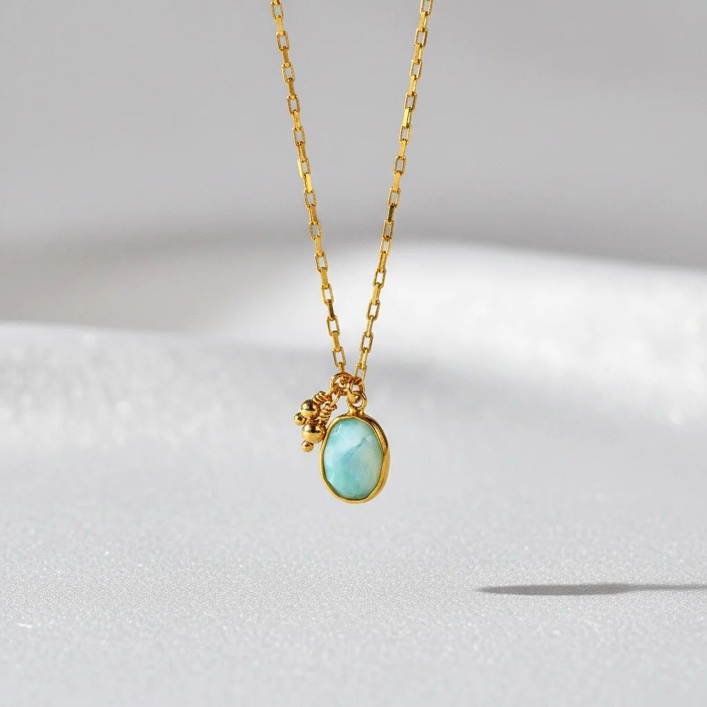 Effortless, polished, and just a little bit playful ✨

New Delicate drops designed for slow mornings, linen layers, and golden hour dinners&mdash;your everyday state of mind 💫

#larimar #aquamarine #favoritegems #everydaystatement