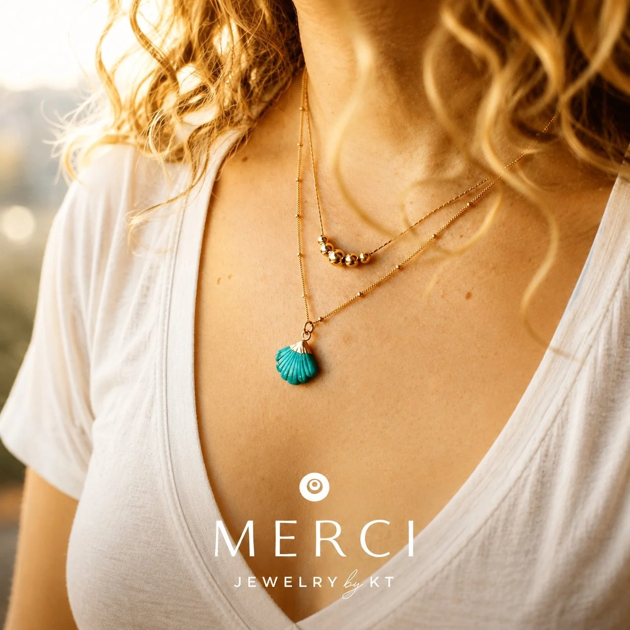 The pieces you reach for most are never saved for special occasions.

Crafted in 14k gold-filled and finished with Persian turquoise, these layers are made to be lived in and loved for years to come.

Explore the collection online at mercibykt.com