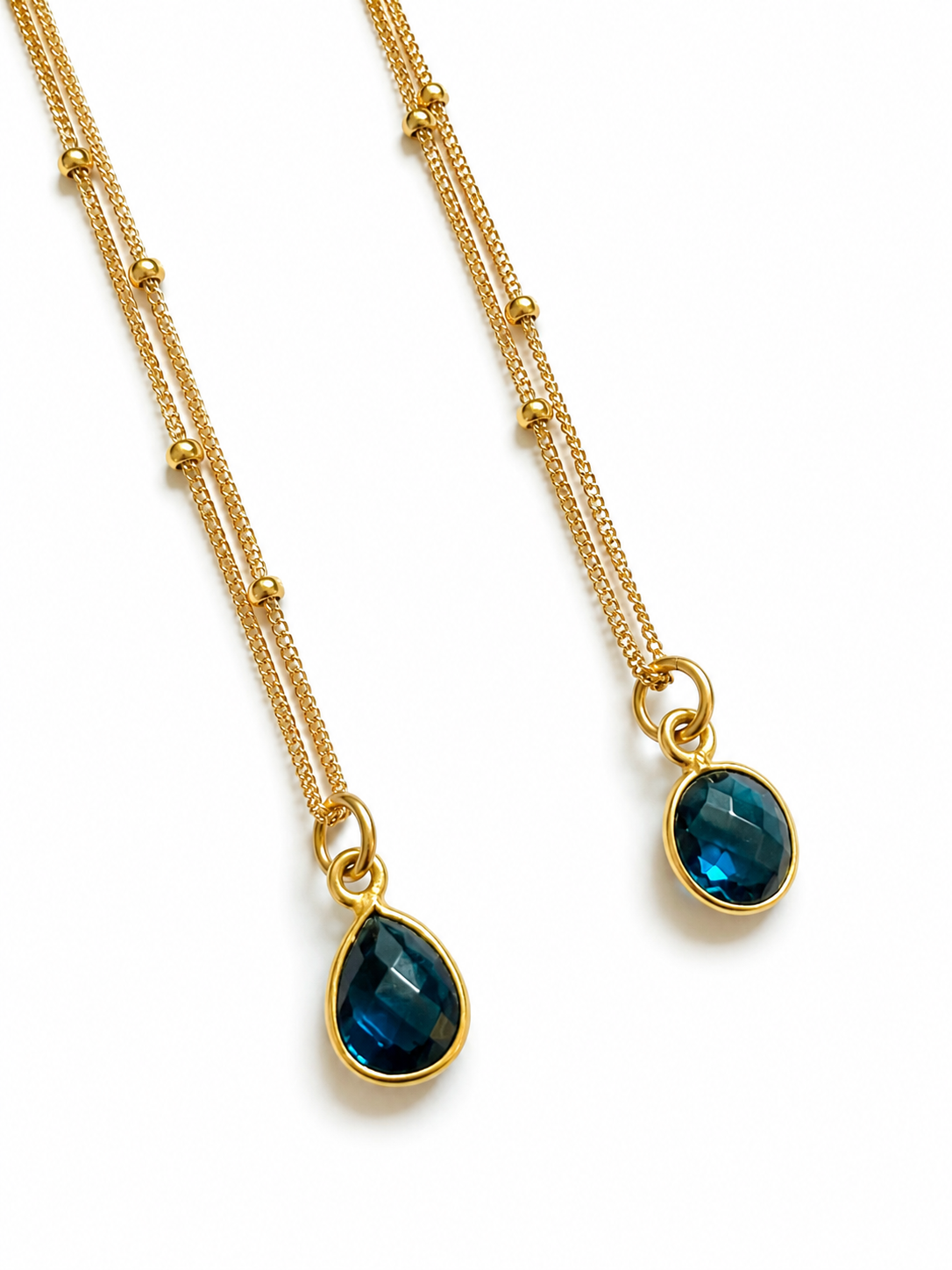 Sapphire Drop Necklace