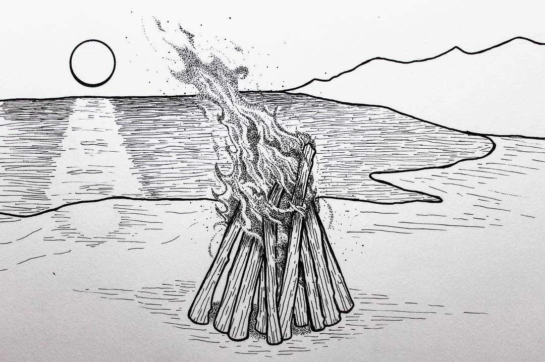 Beach Campfire