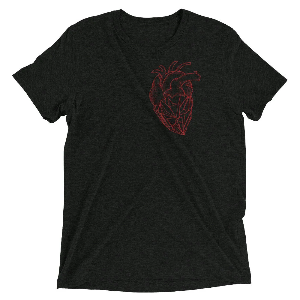 Geometric Heart Tee (Black)