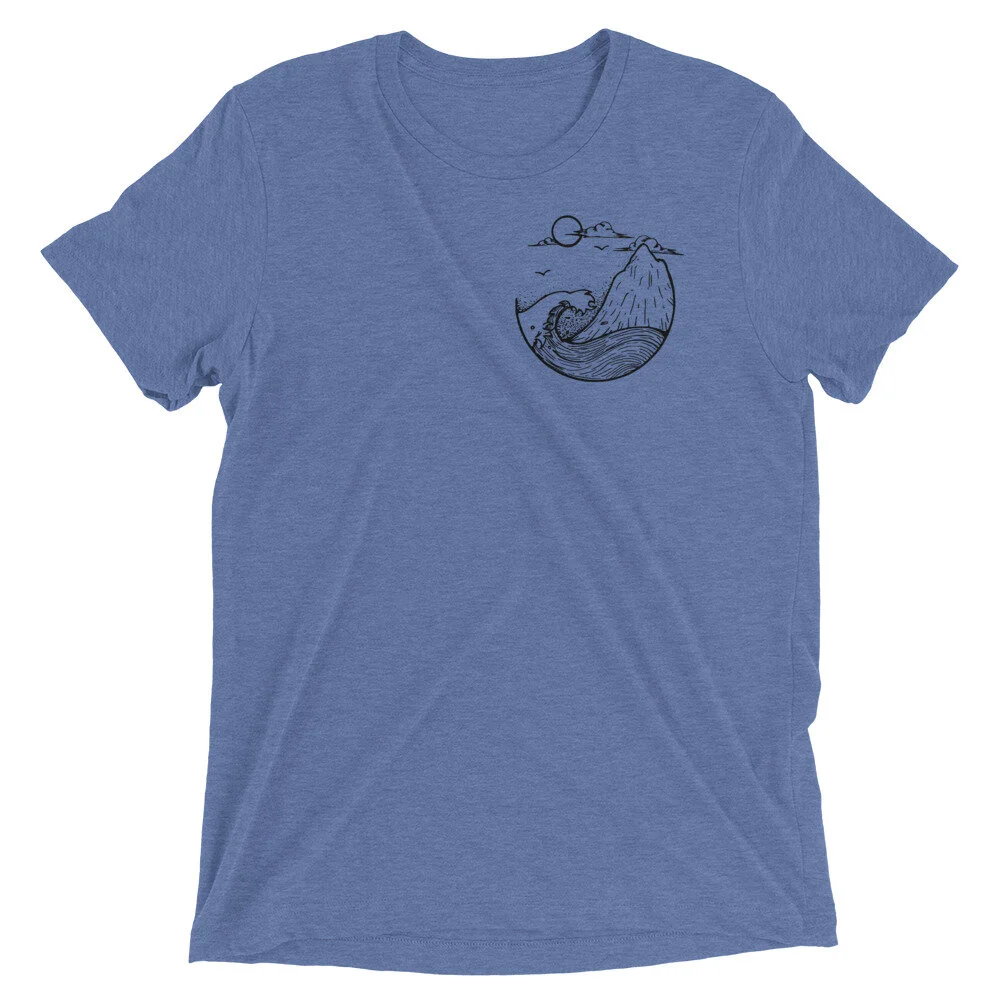 Crashing Wave Tee (Blue)