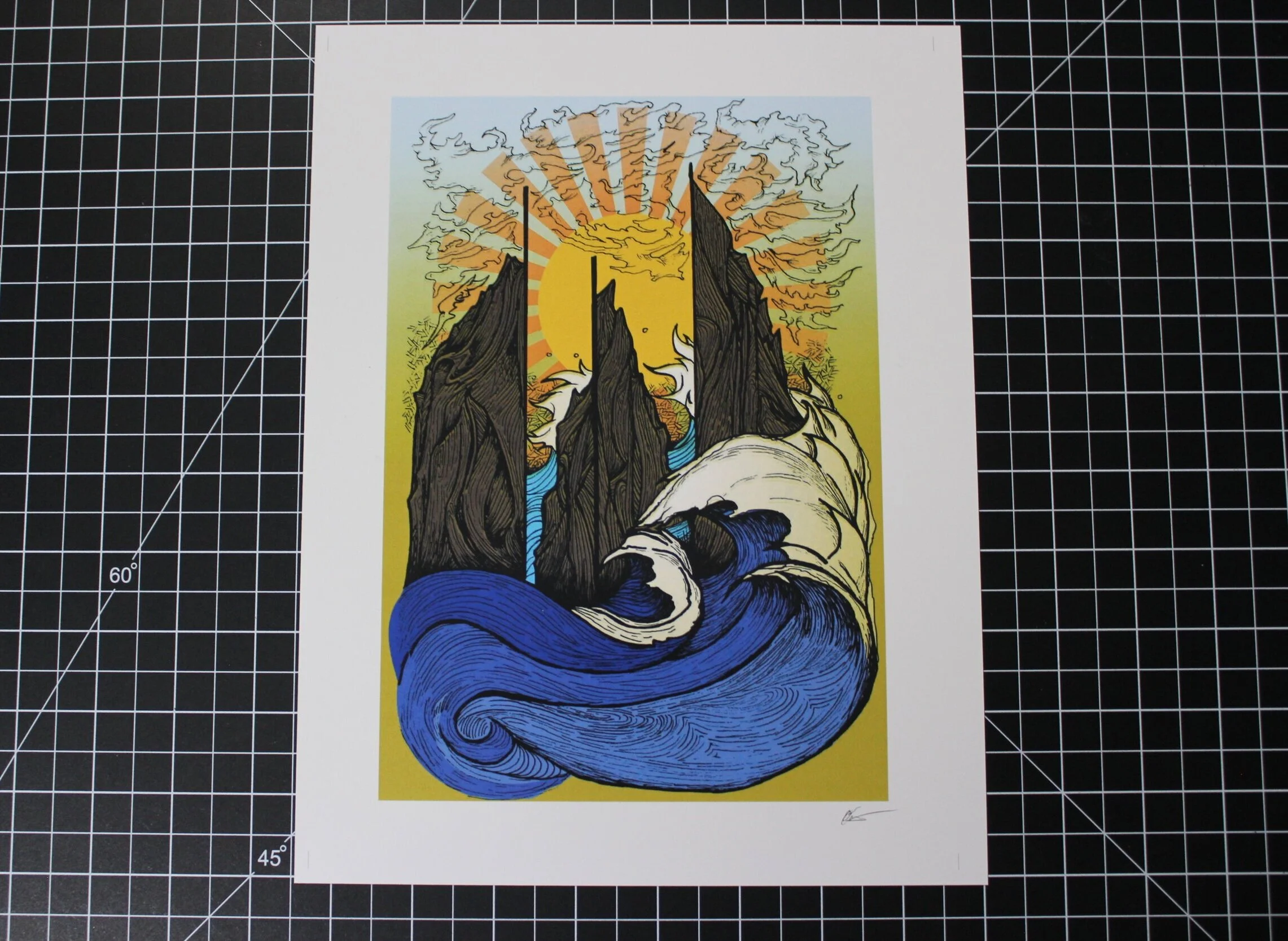 Mountain Sunrise print