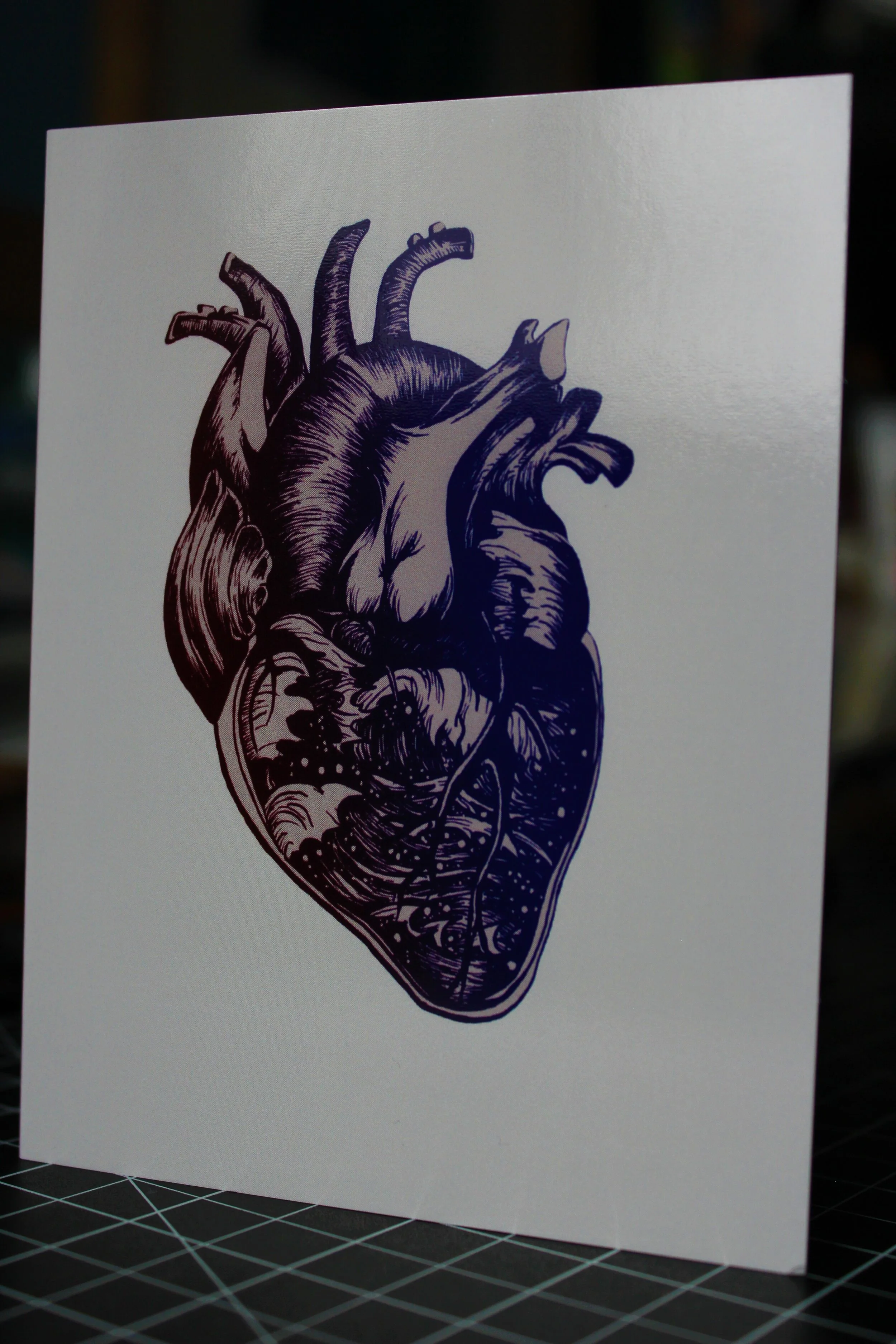 Heart and Waves Card