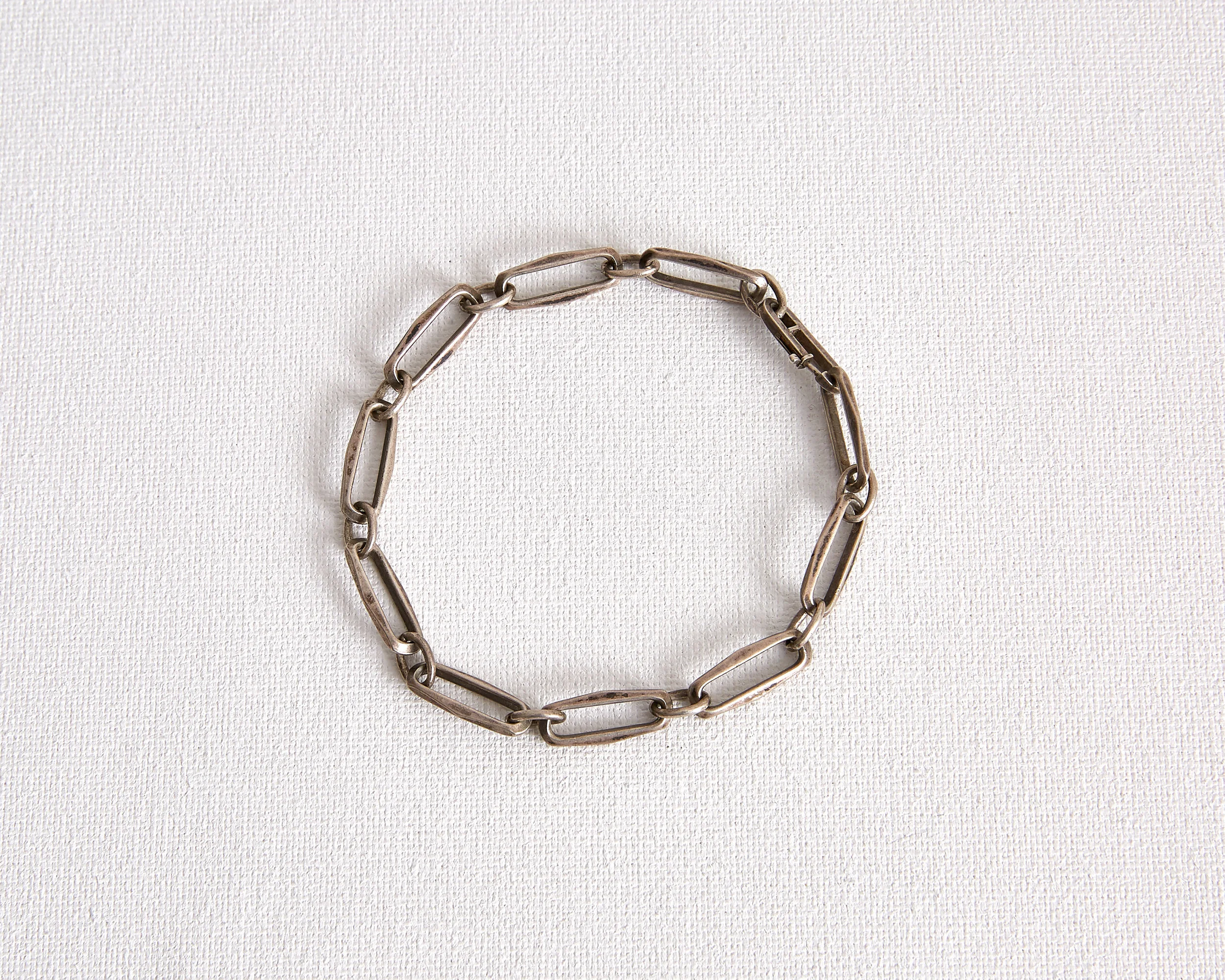 1930's Silver Chain Bracelet Vintage