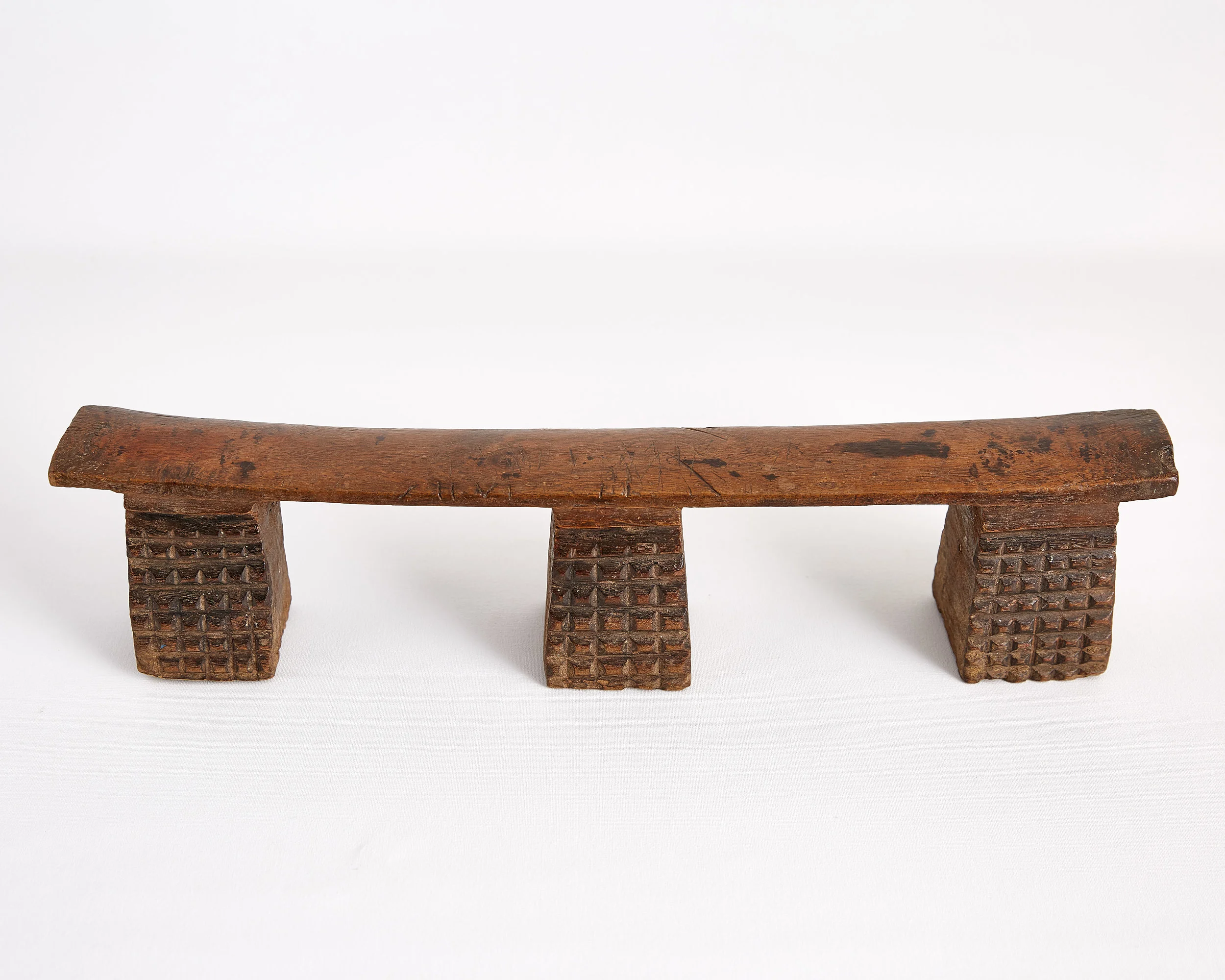 Zulu Three Leg Neck Rest African Sculpture