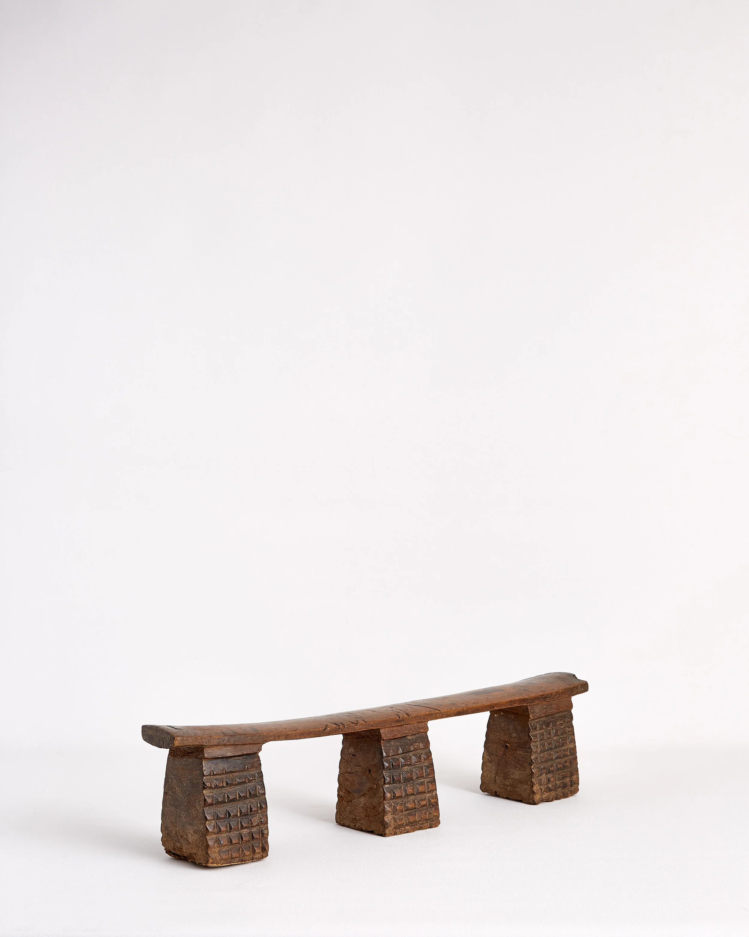 Zulu Three Leg Neck Rest African Sculpture