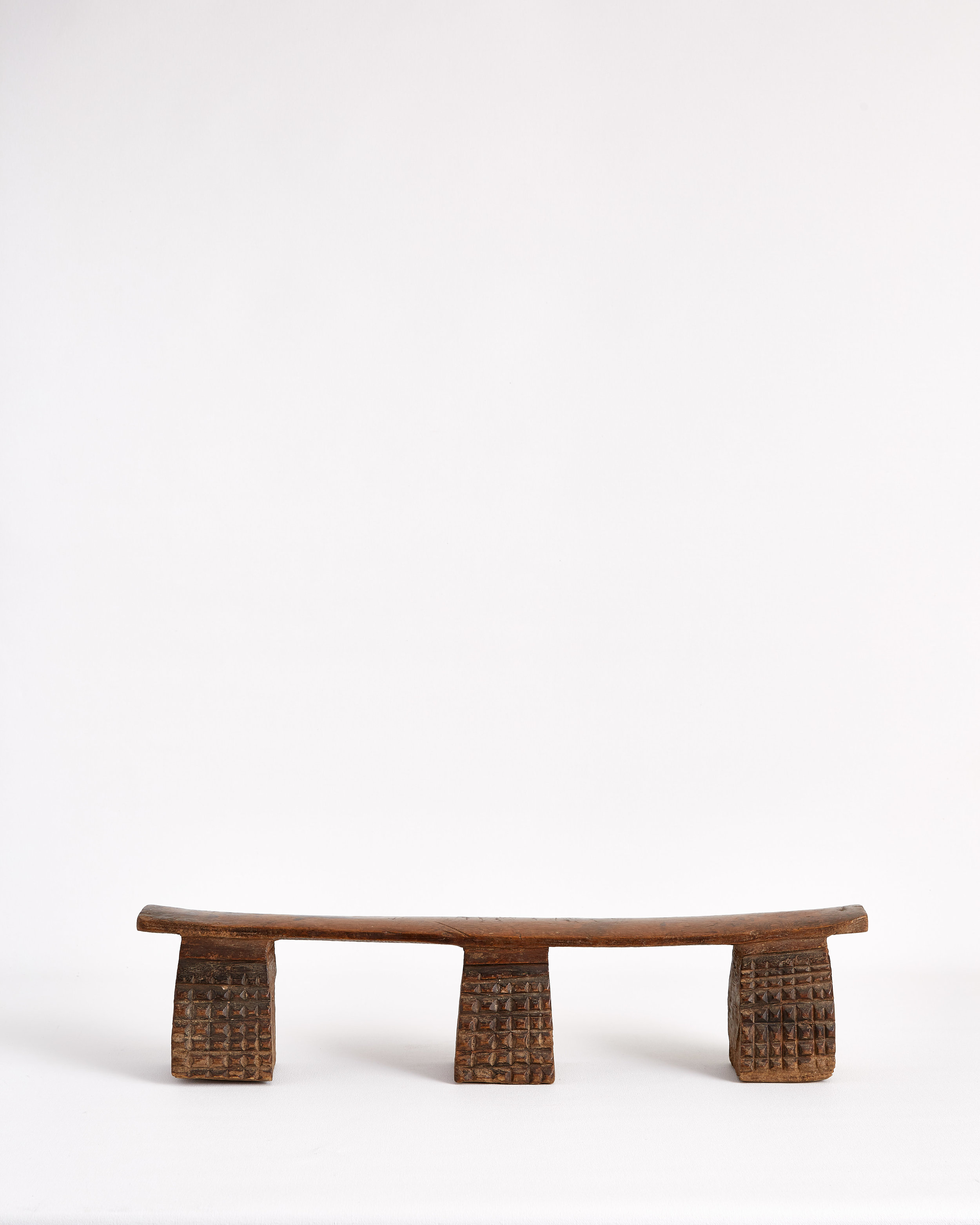 Zulu Three Leg Neck Rest African Sculpture