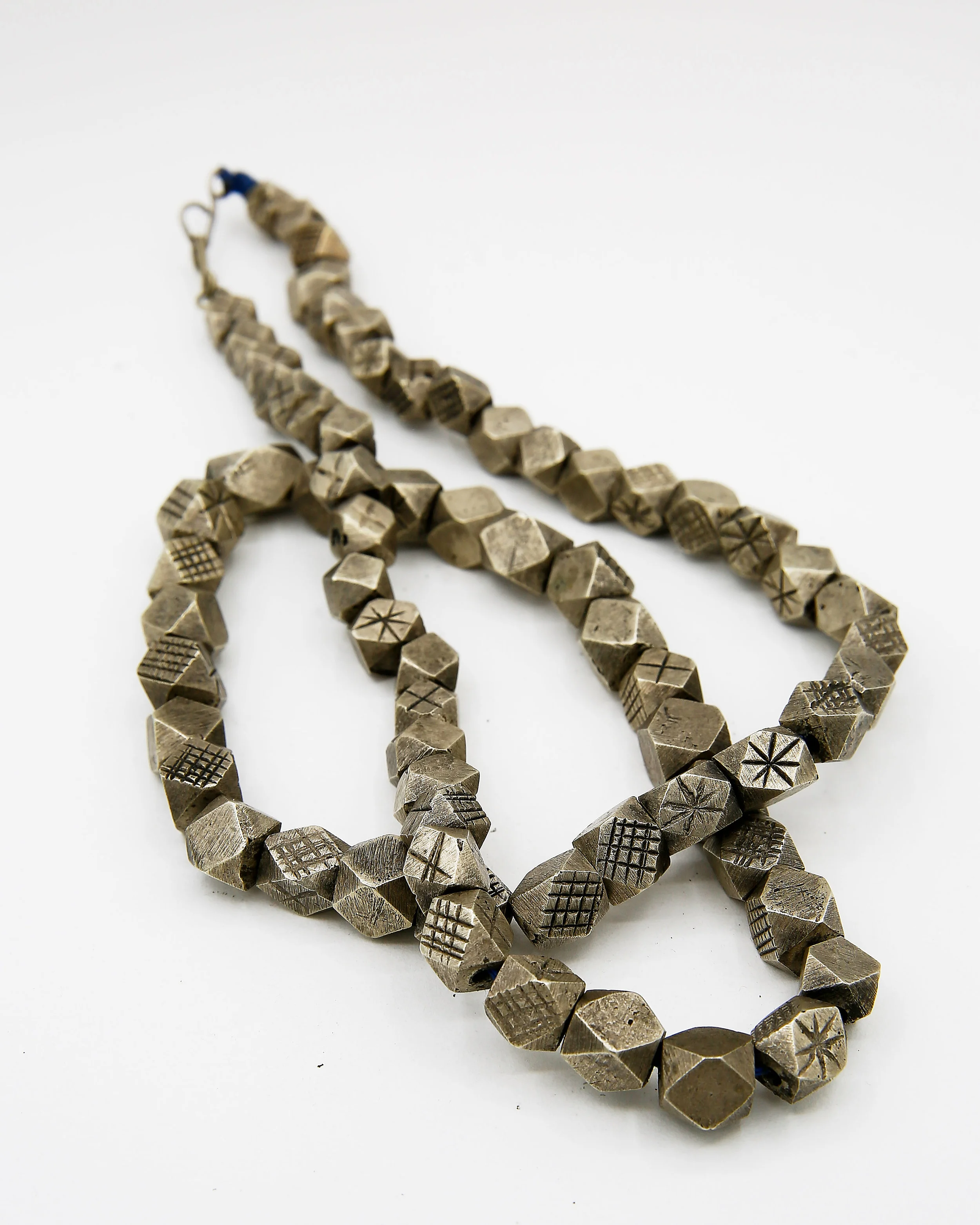 Silver Beaded Tuareg Berber Necklace Antique Vintage