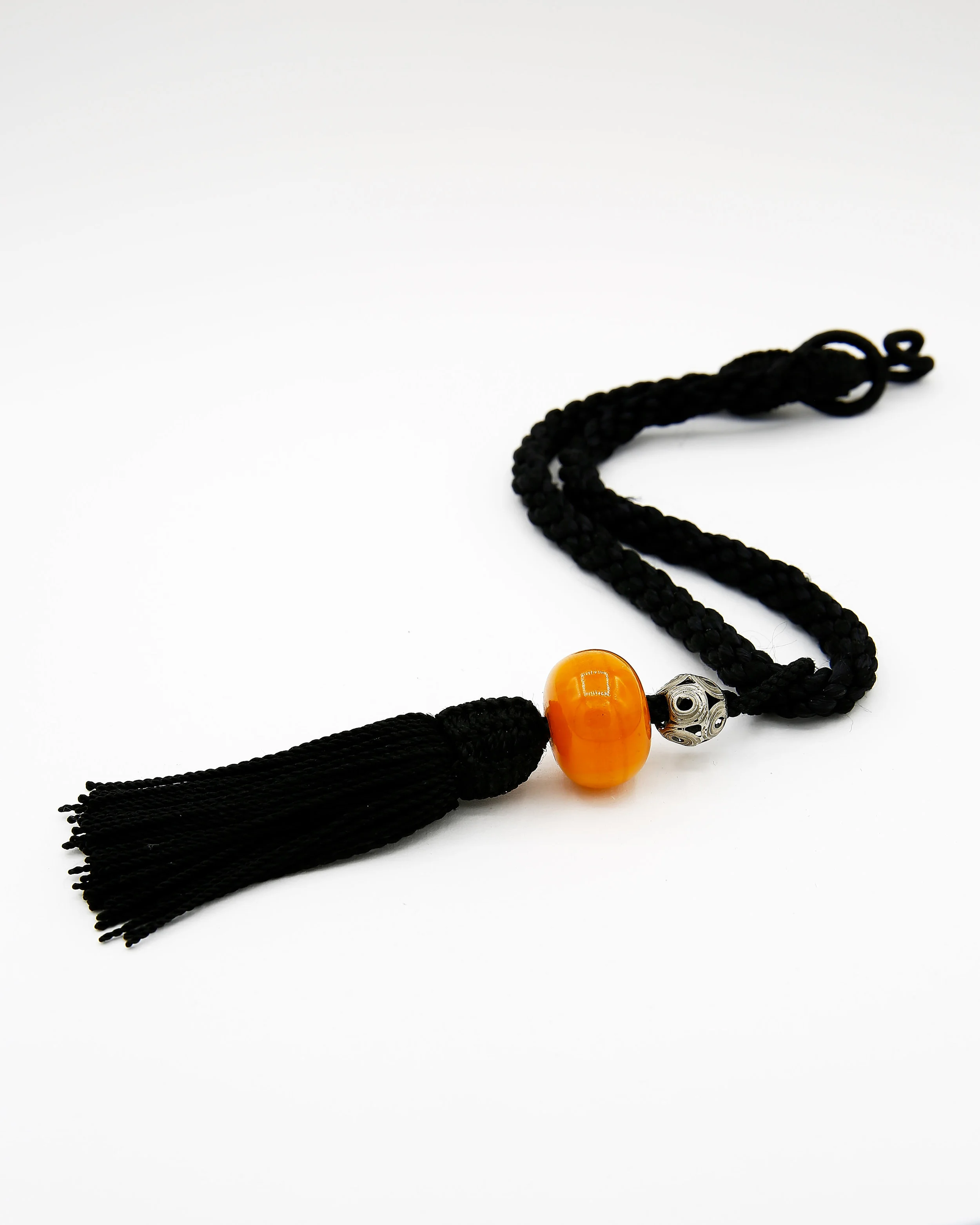 Amber Tassel Necklace