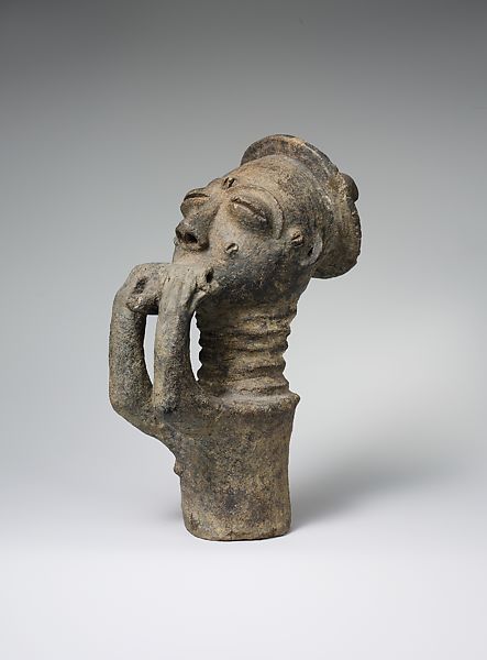 Memorial Figure of a Hornblower, Akan Peoples, 18th - Early 20th Century