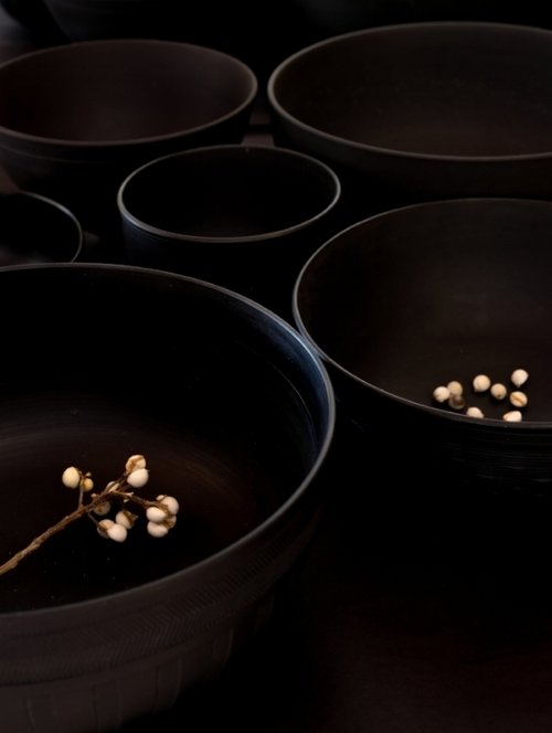 A selection of our Wedgwood basalt bowls