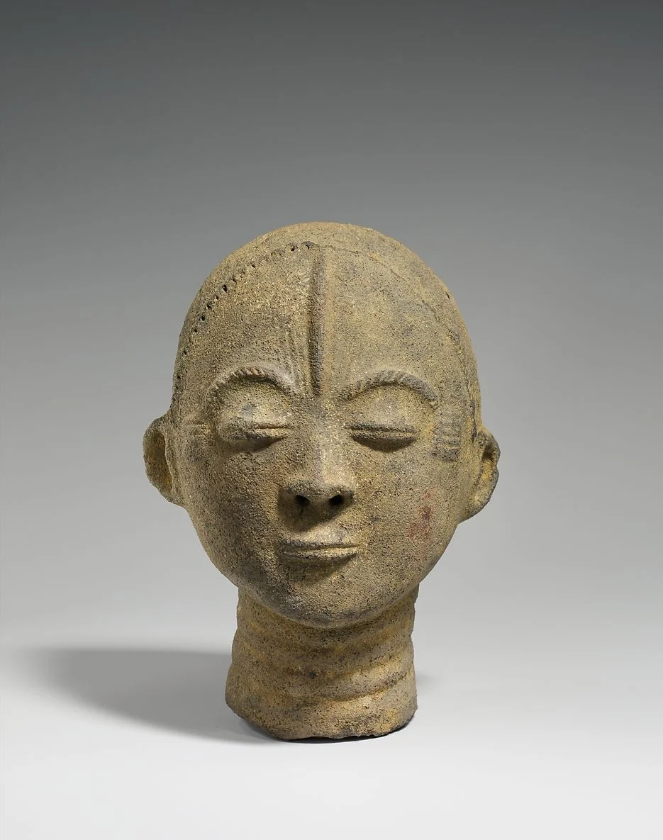 Memorial Head, Akan Peoples, 17th - Mid 18th Century. In much of Africa, clay is an artistic medium primarily associated with women.