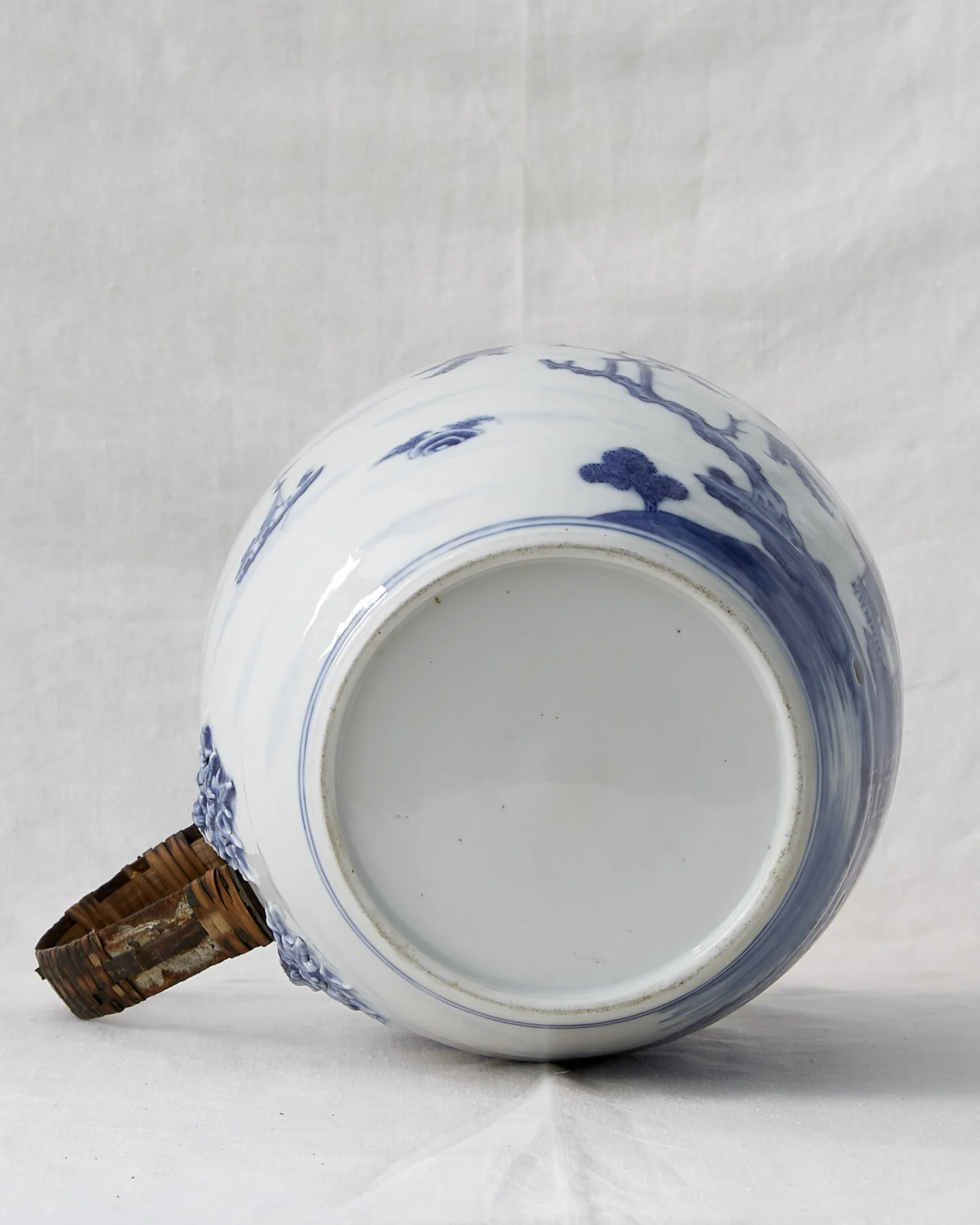Blue White Kangxi Make-do Pitcher 19th Century Chinese 3.jpg