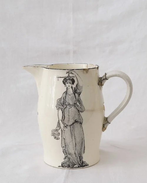 A magical 18th Century creamware make-do jug from our collection.