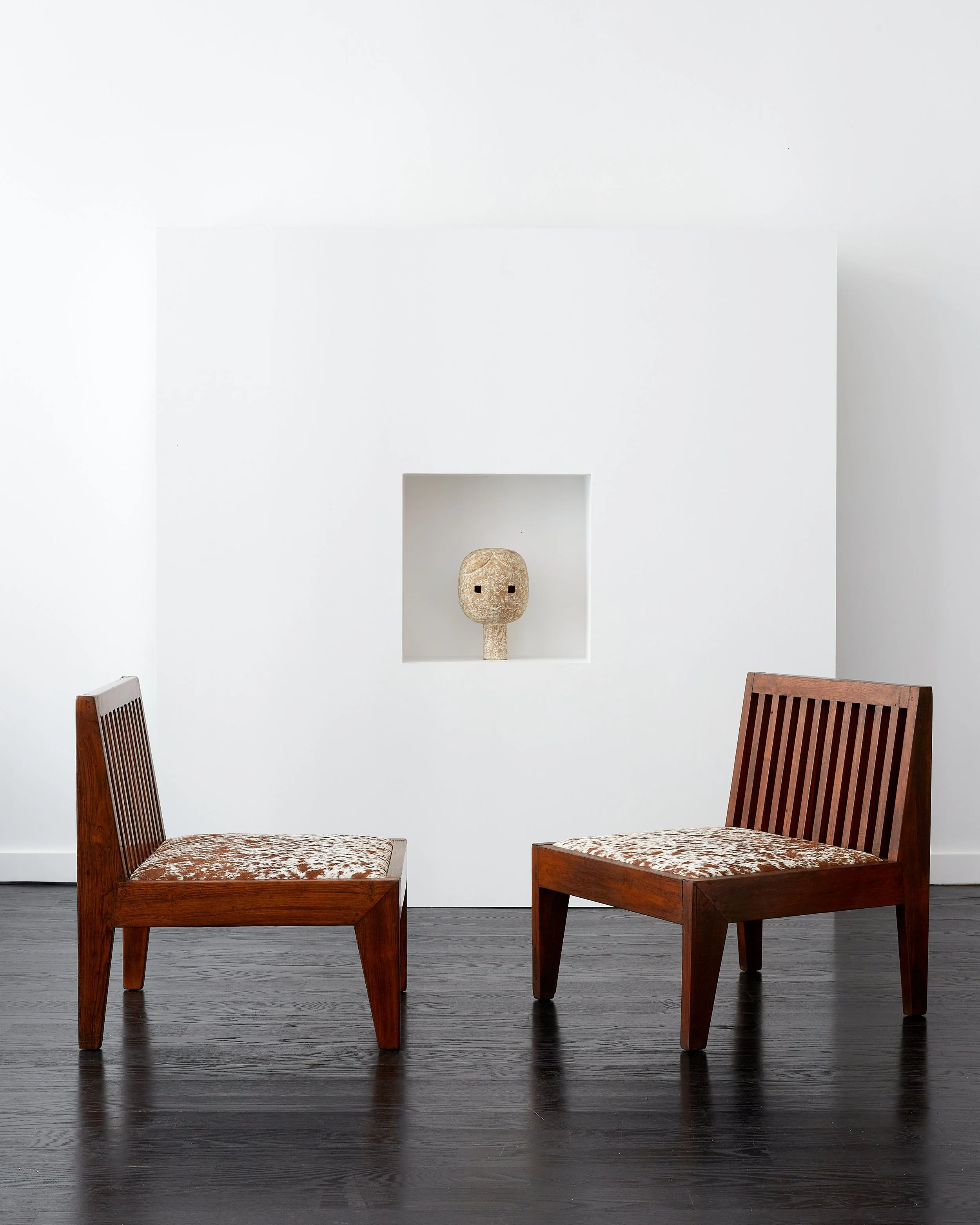 Pair of Pierre Jeanneret Armless Easy 