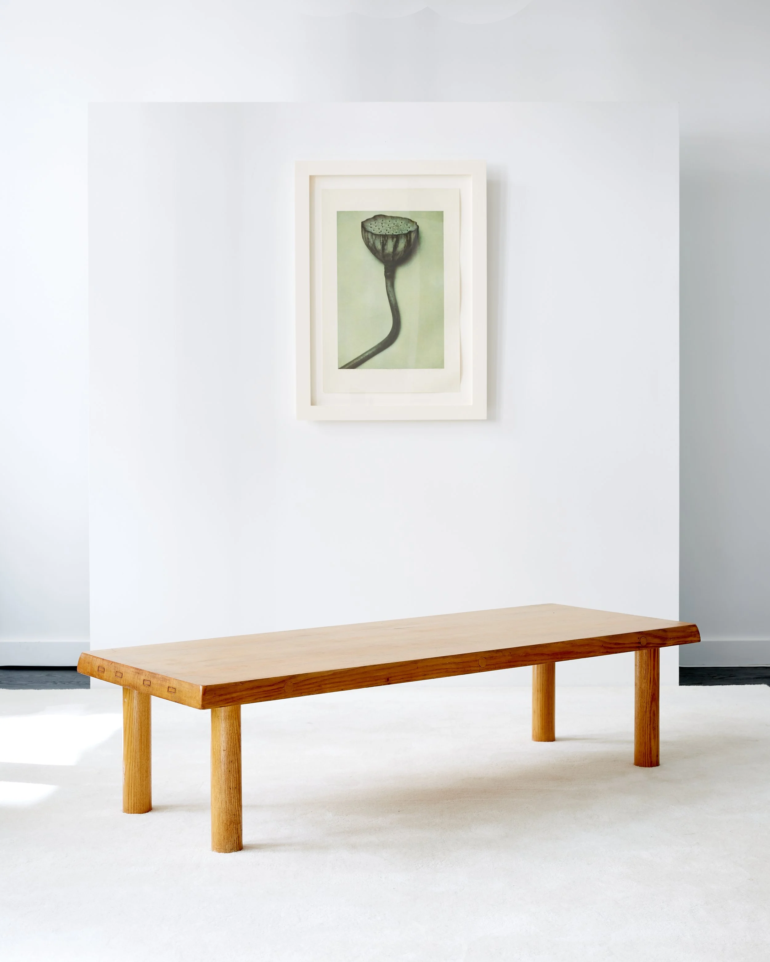charlotte_perriand_rectangular_ash_coffee_table_tripod_chair_sheila_metzner 6.jpg