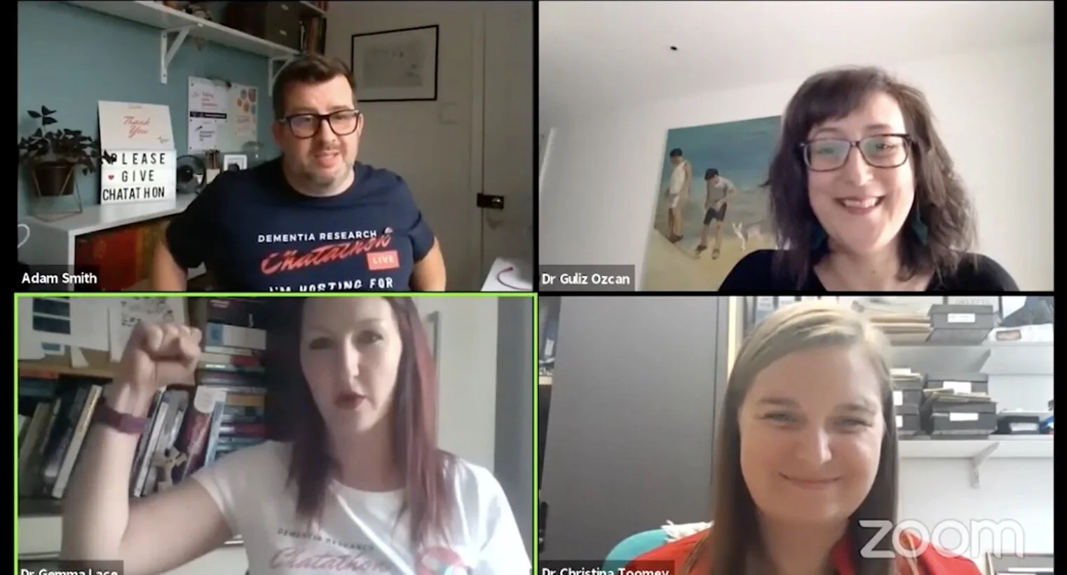 Dr Gemma Lace takes part in a Chatathon about Dementia