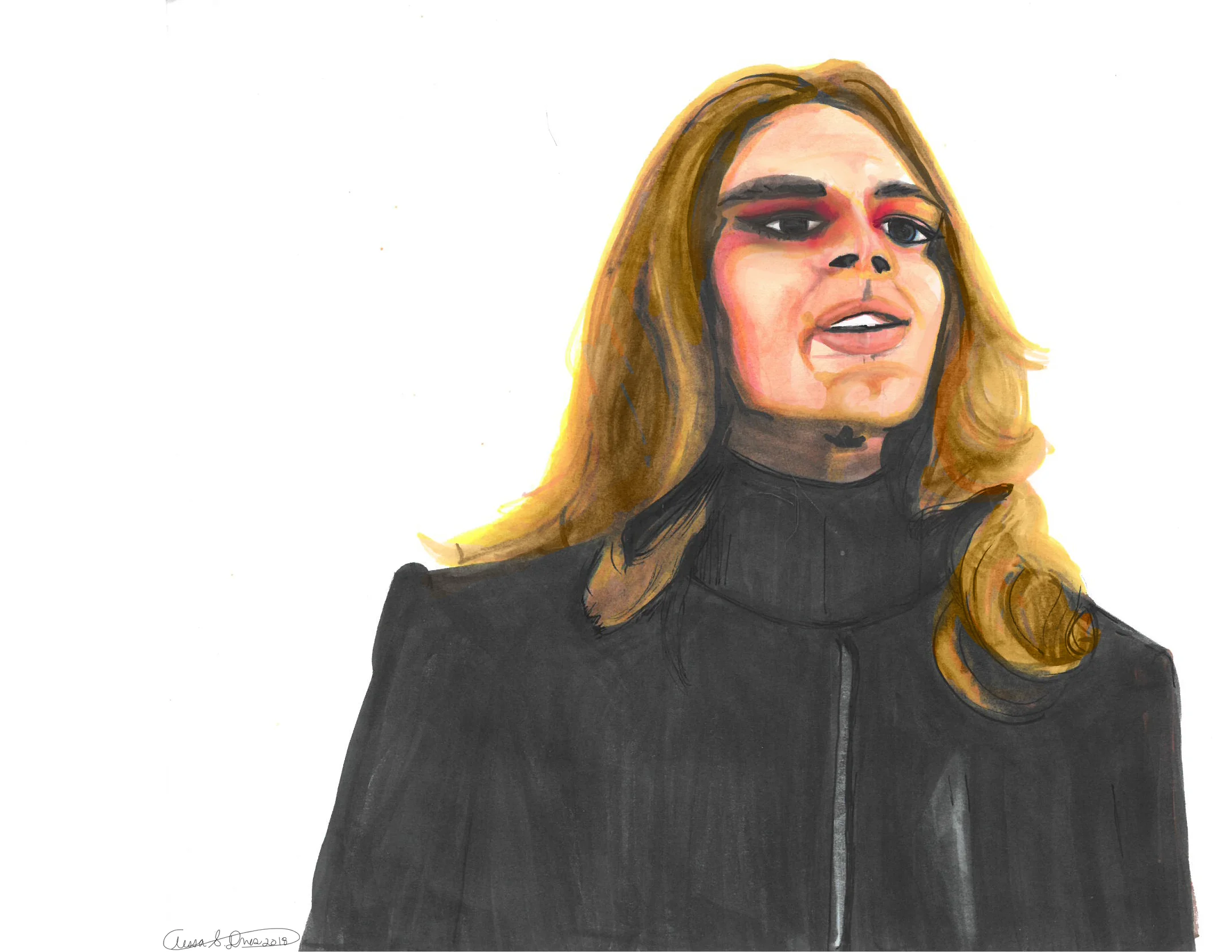 AHS Apocalypse fan art illustration Cody Fern Michael Langdon Drawing