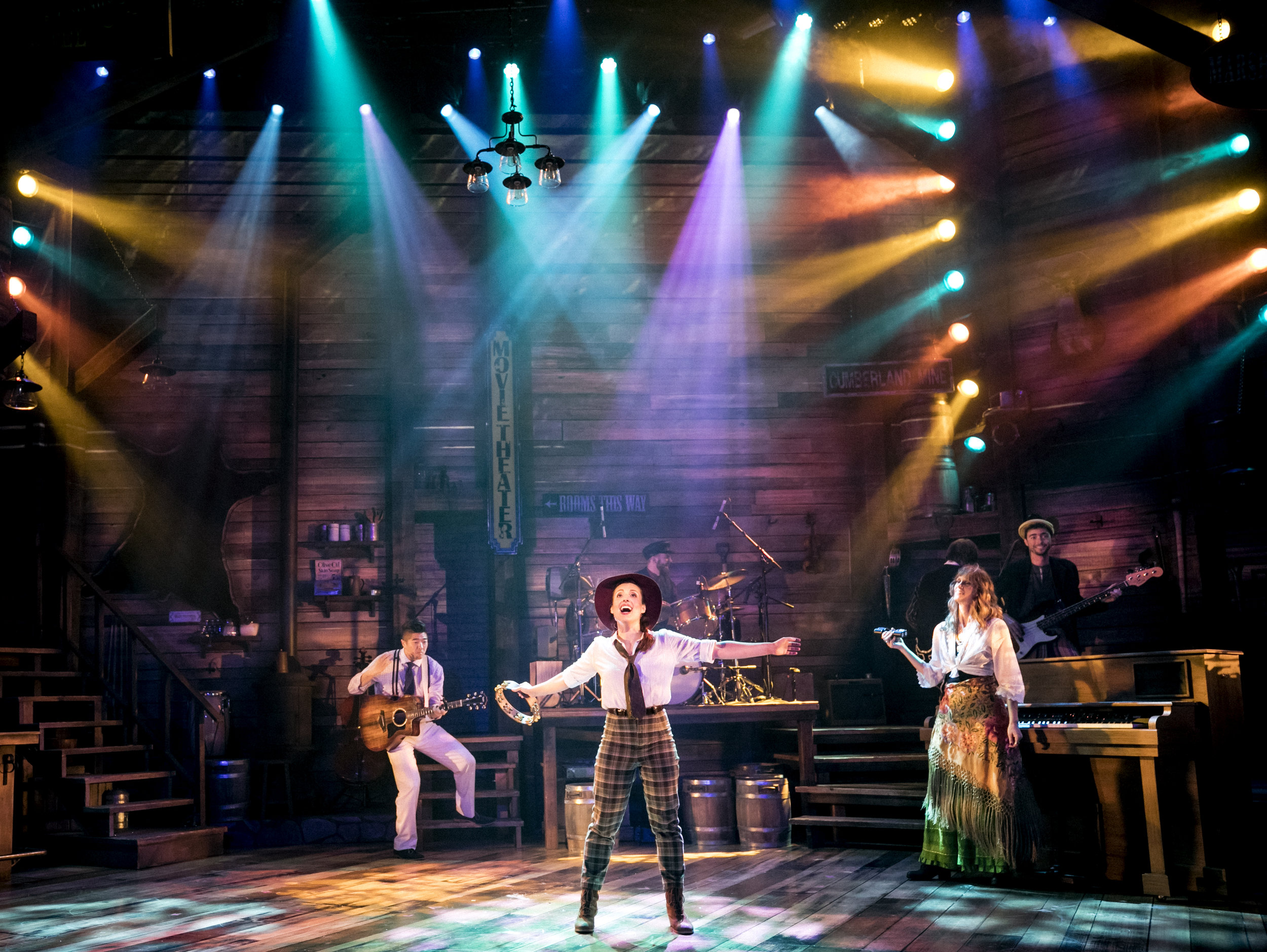 David Park, Natalie Storrs, Maggie Hollinbeck, and Brian Russell Carey in RED ROSES, GREEN GOLD at the Minetta Lane Theatre - photo by Chad Batka.jpg