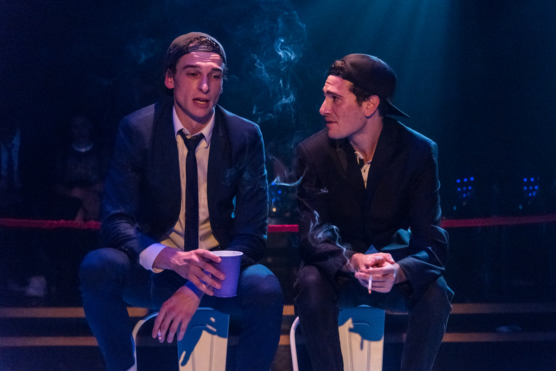 Riley Suter and Cory Asinofsky in Less Than Rent Theatre's FMK - photo by Russ Rowland.jpg