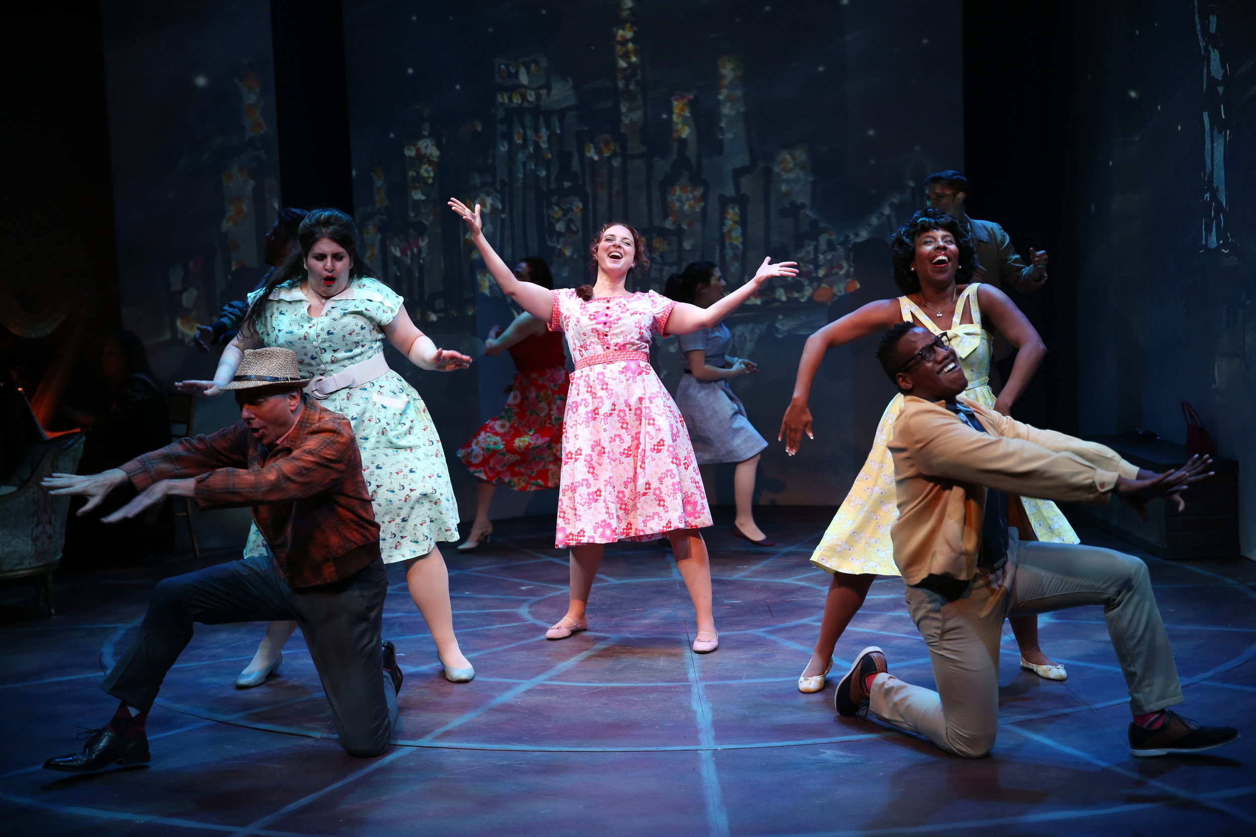 Melissa Errico and the cast of Irish Rep's ON A CLEAR DAY YOU CAN SEE FOREVER - Photo by Carol Rosegg (2).JPG