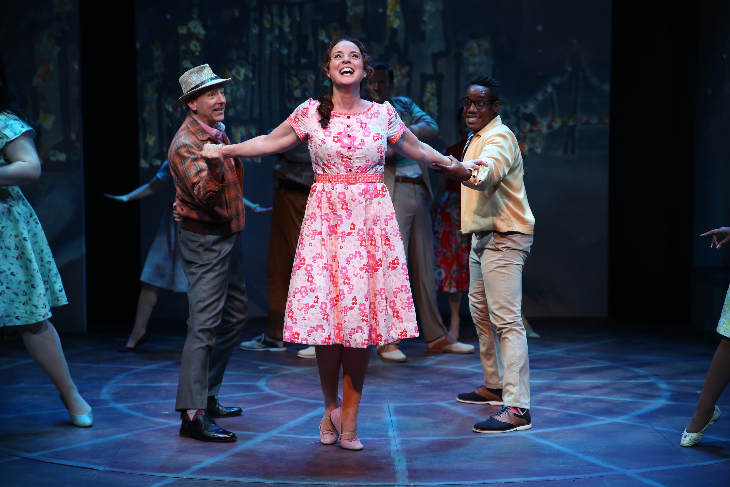 Craig Waletzko, Melissa Errico, and William Bellamy in Irish Rep's ON A CLEAR DAY YOU CAN SEE FOREVER - Photo by Carol Rosegg.JPG