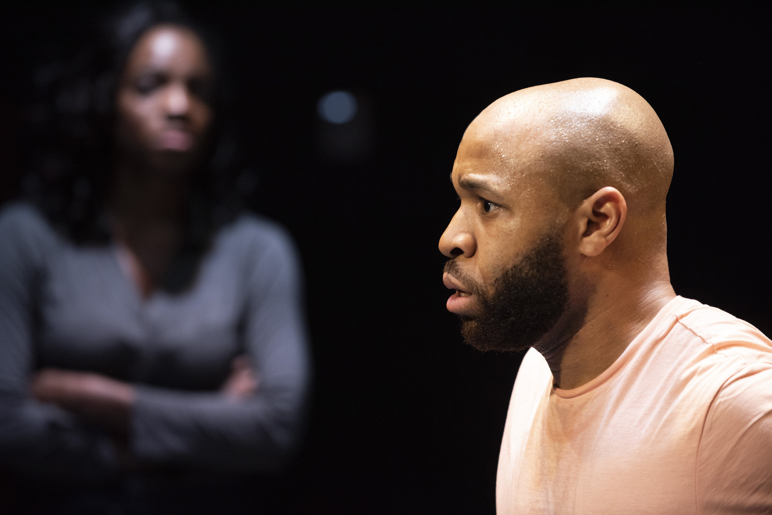 Rachel Christopher and Ugo Chukwu in WHAT TO SEND UP WHEN IT GOES DOWN. Photo by Ahron R. Foster.jpg