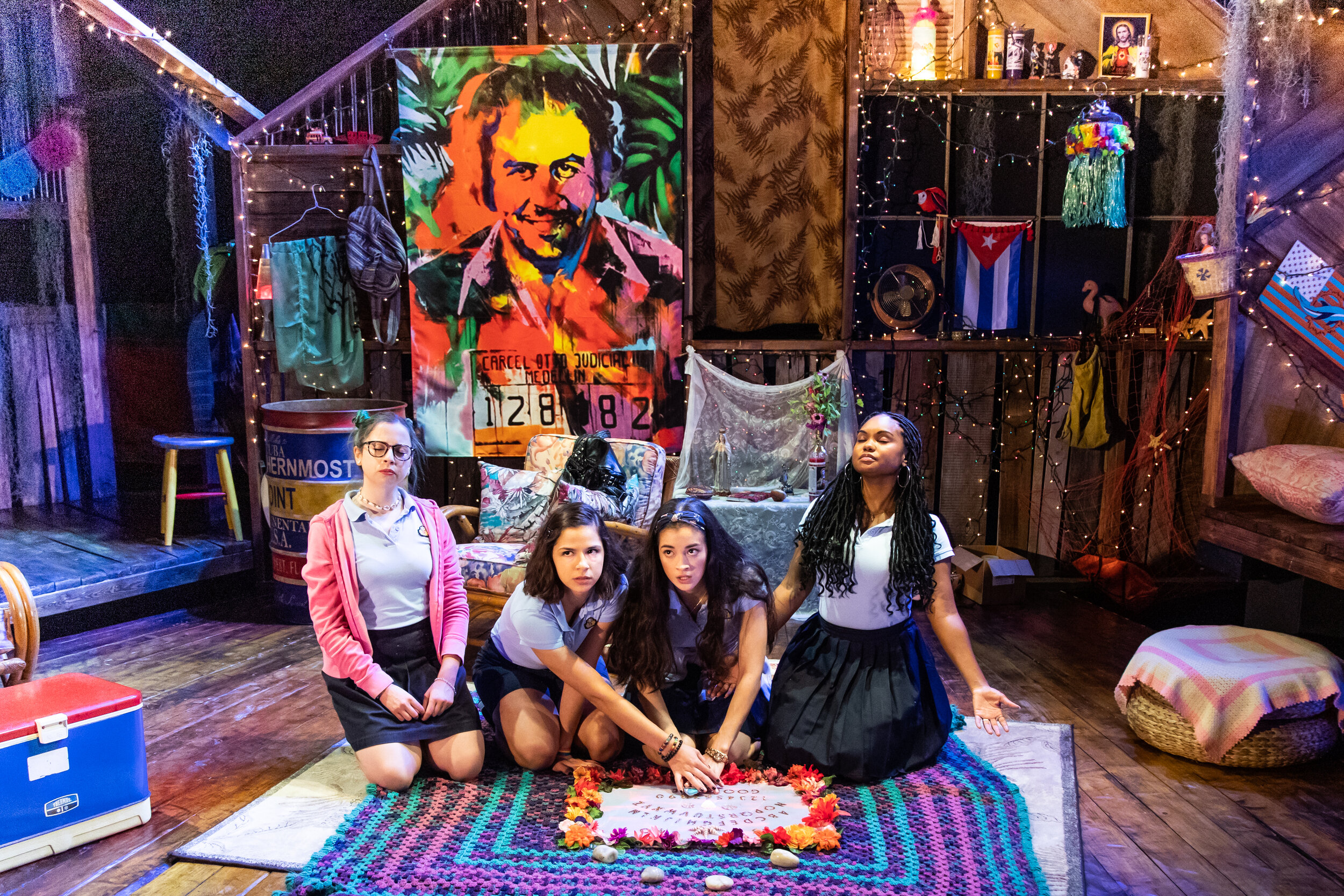 Alyssa May Gold, Rebecca Jimenez, Carmen Berkeley and Malika Samuel in OUR DEAR DEAD DRUG LORD - photo by Shira Friedman.jpg