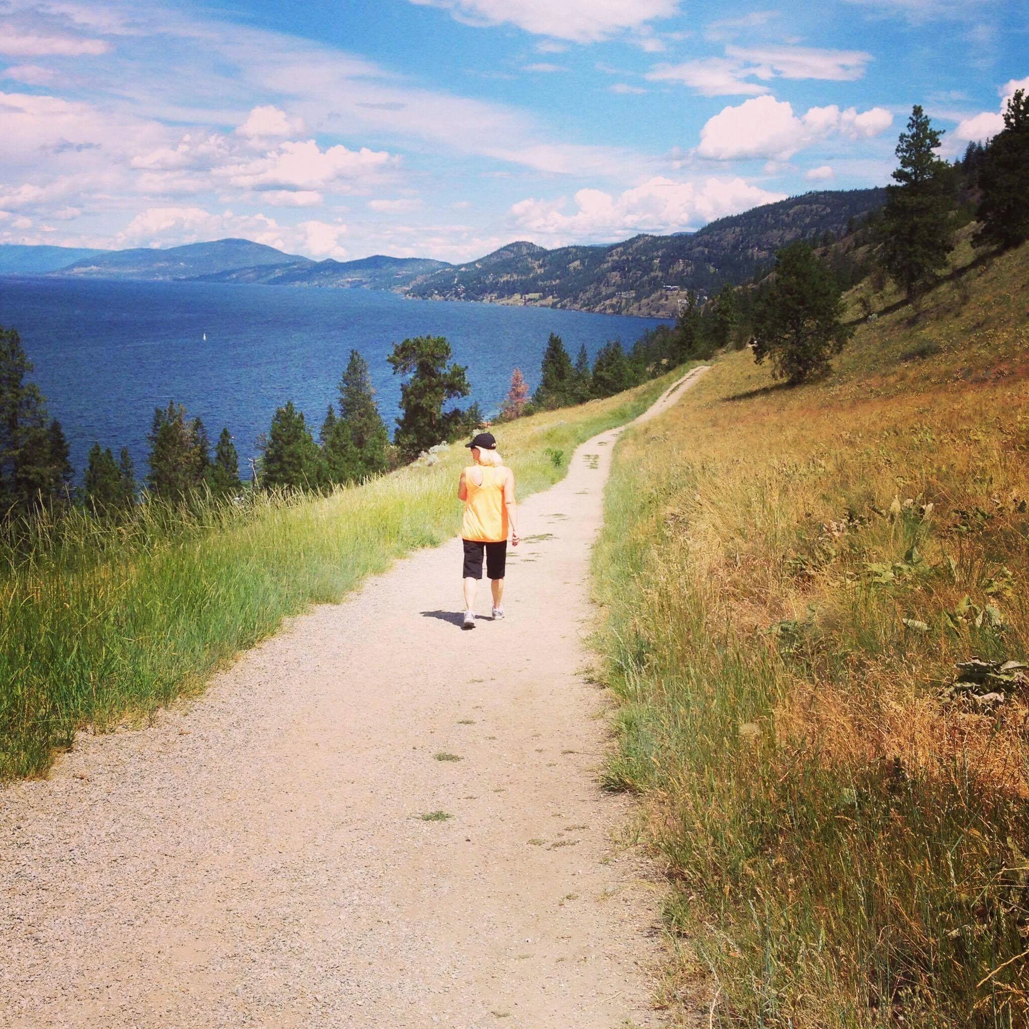 Knox Mountain "Hike" for a view of the lake