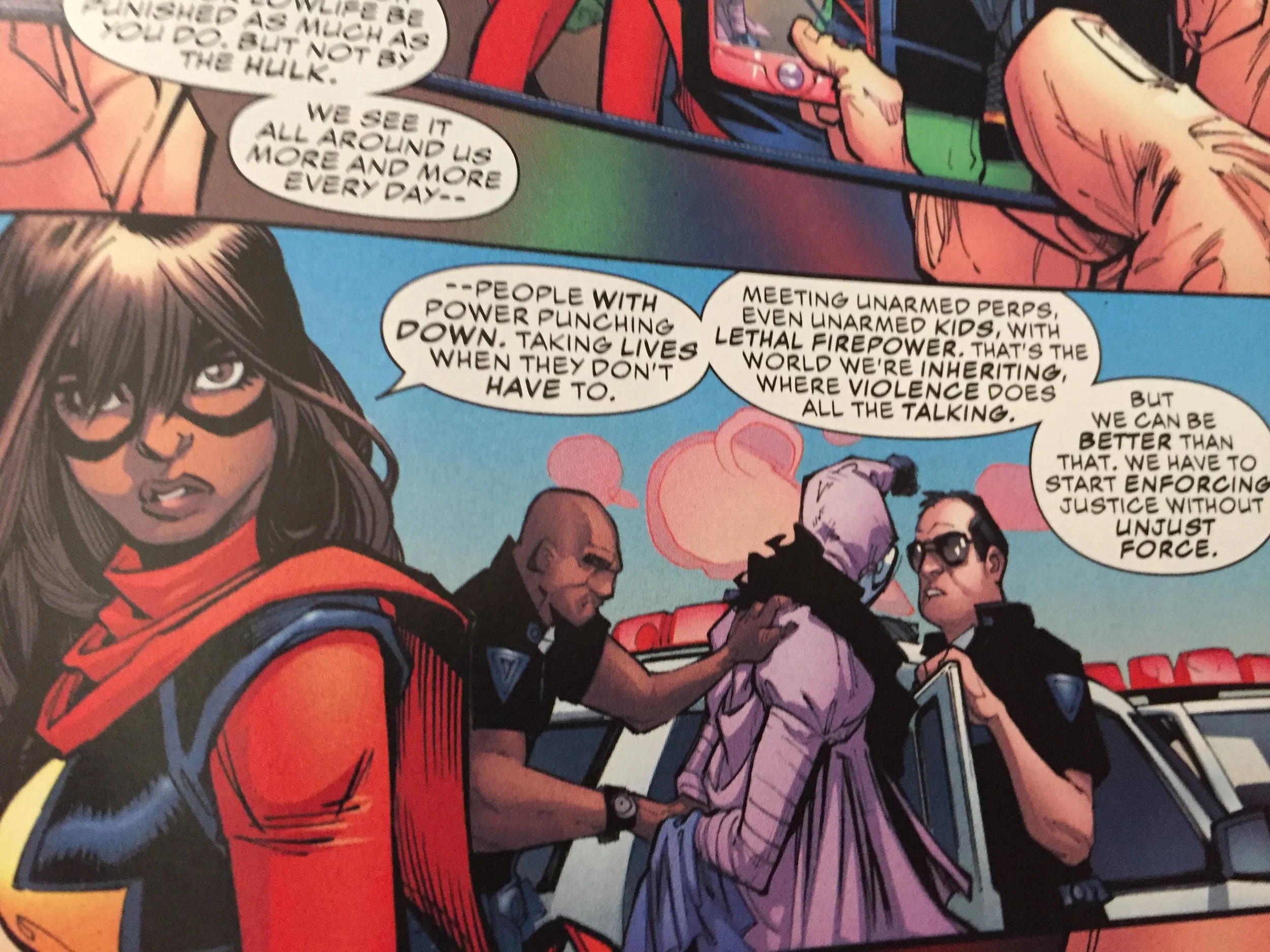 Image taken from issue #1 of Champions by Mark Waid. Art by Humberto Ramos.
