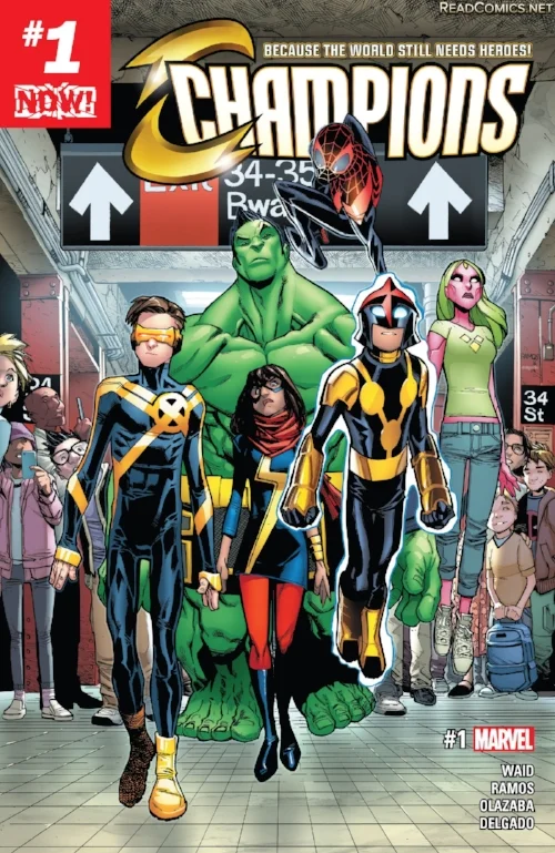 Champions Issue #1 (cover art by Humberto Ramos) 